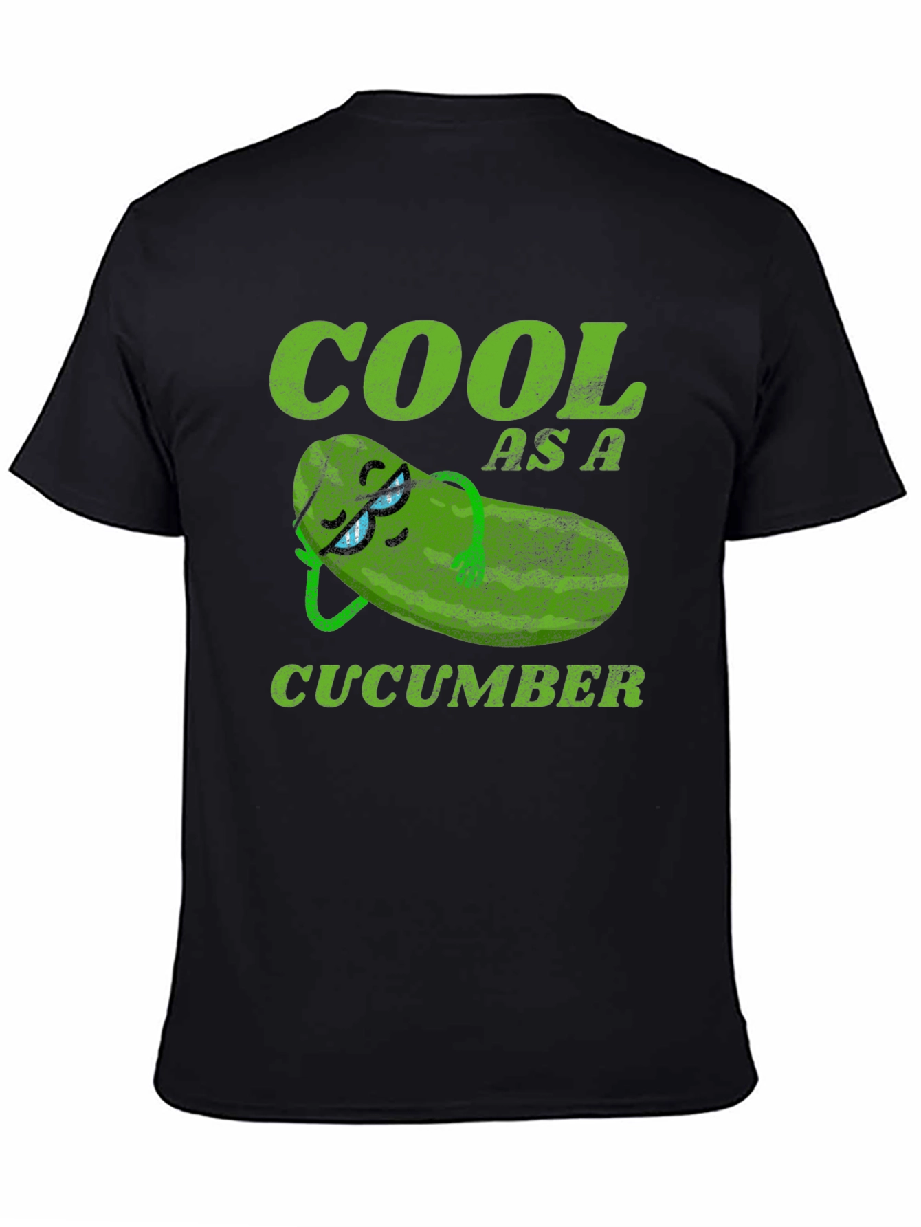 Black Cool As A Cucumber Graphic T-Shirt view 4
