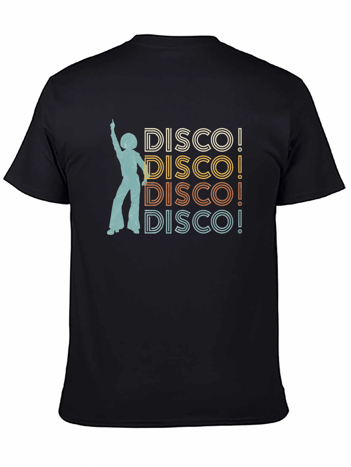 Black Retro Disco T-Shirt view 4
