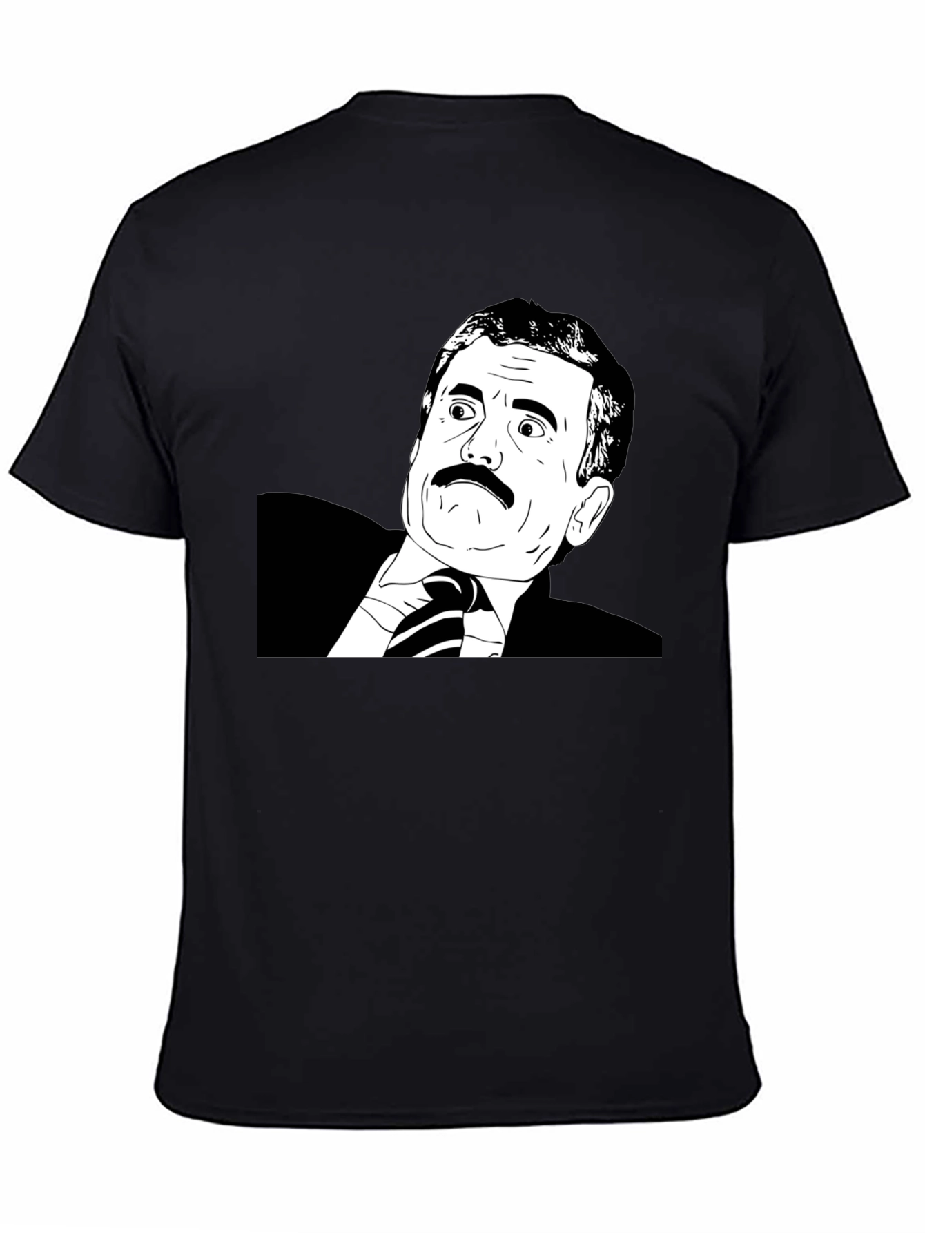 Black Distracted Meme Black Graphic Tee view 4