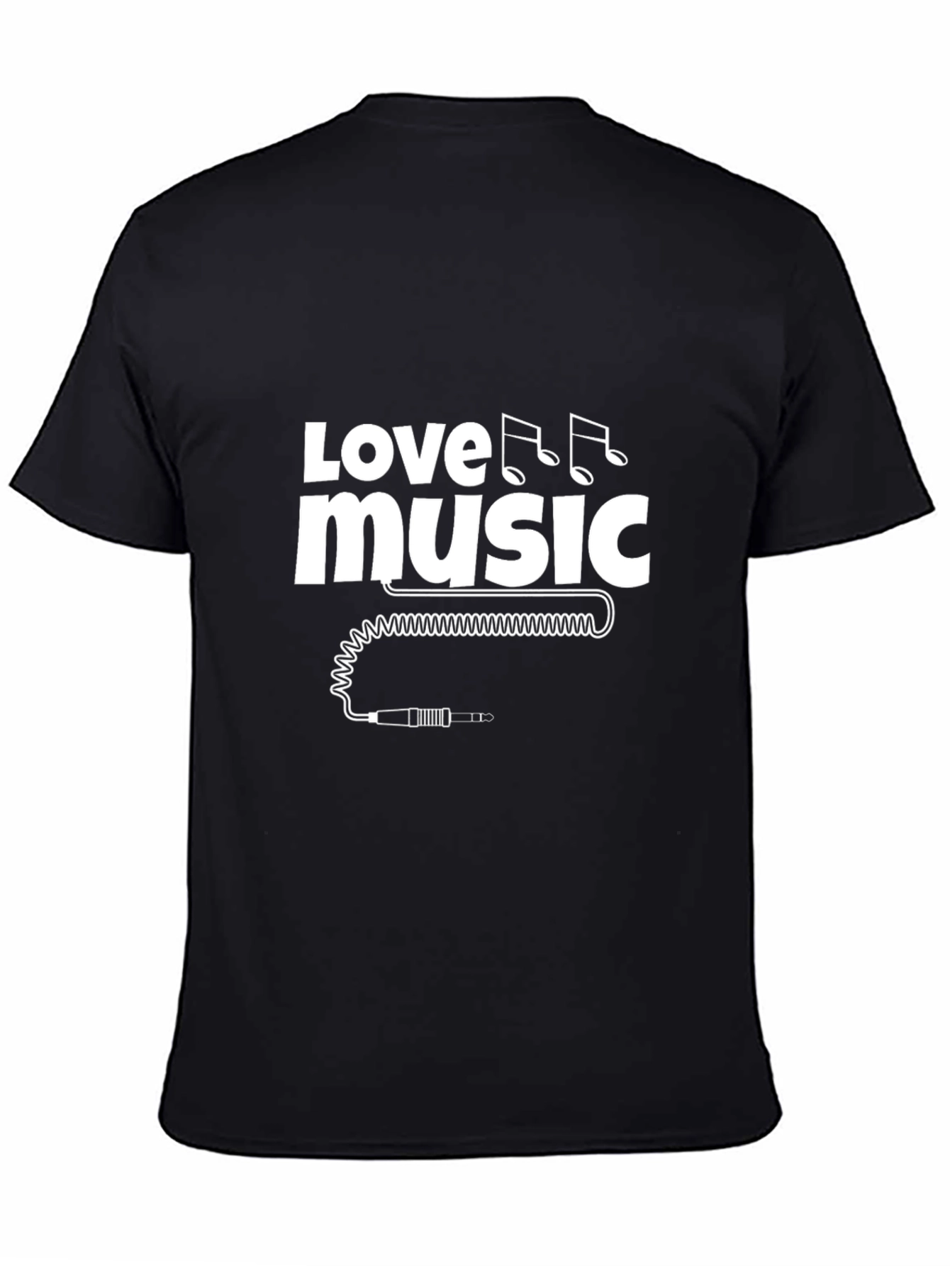 Black Love Music Black Graphic Tee view 4