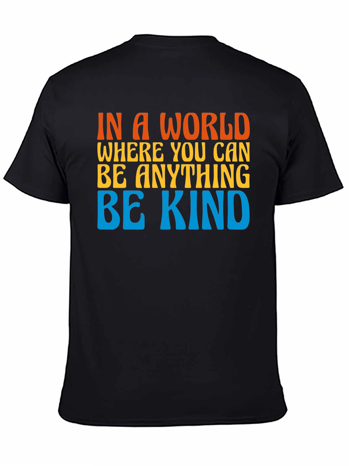 Black Be Kind Graphic T-Shirt - Soft Cotton Blend view 4