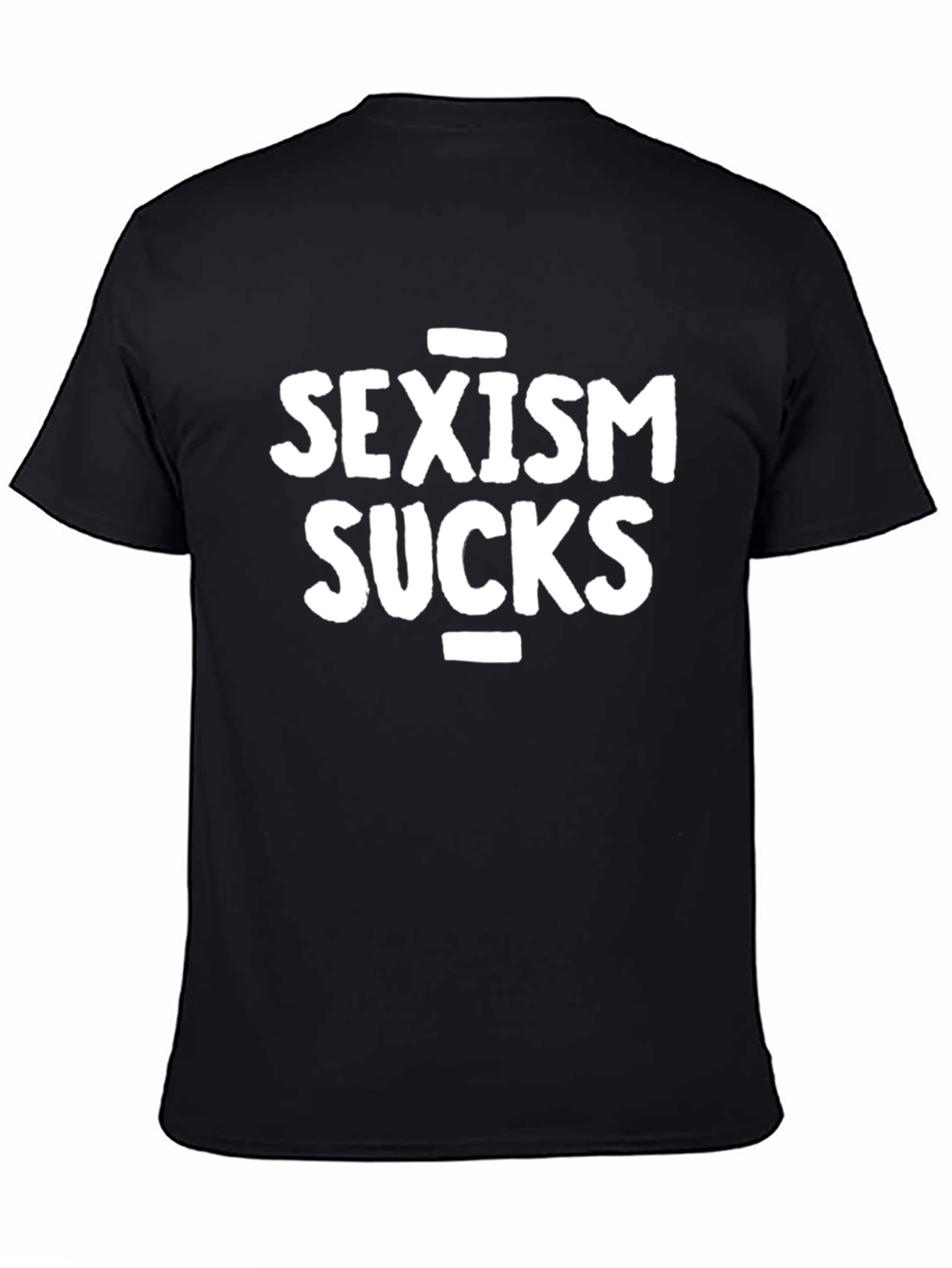 Black Sexism Sucks Graphic Tee - Black view 4