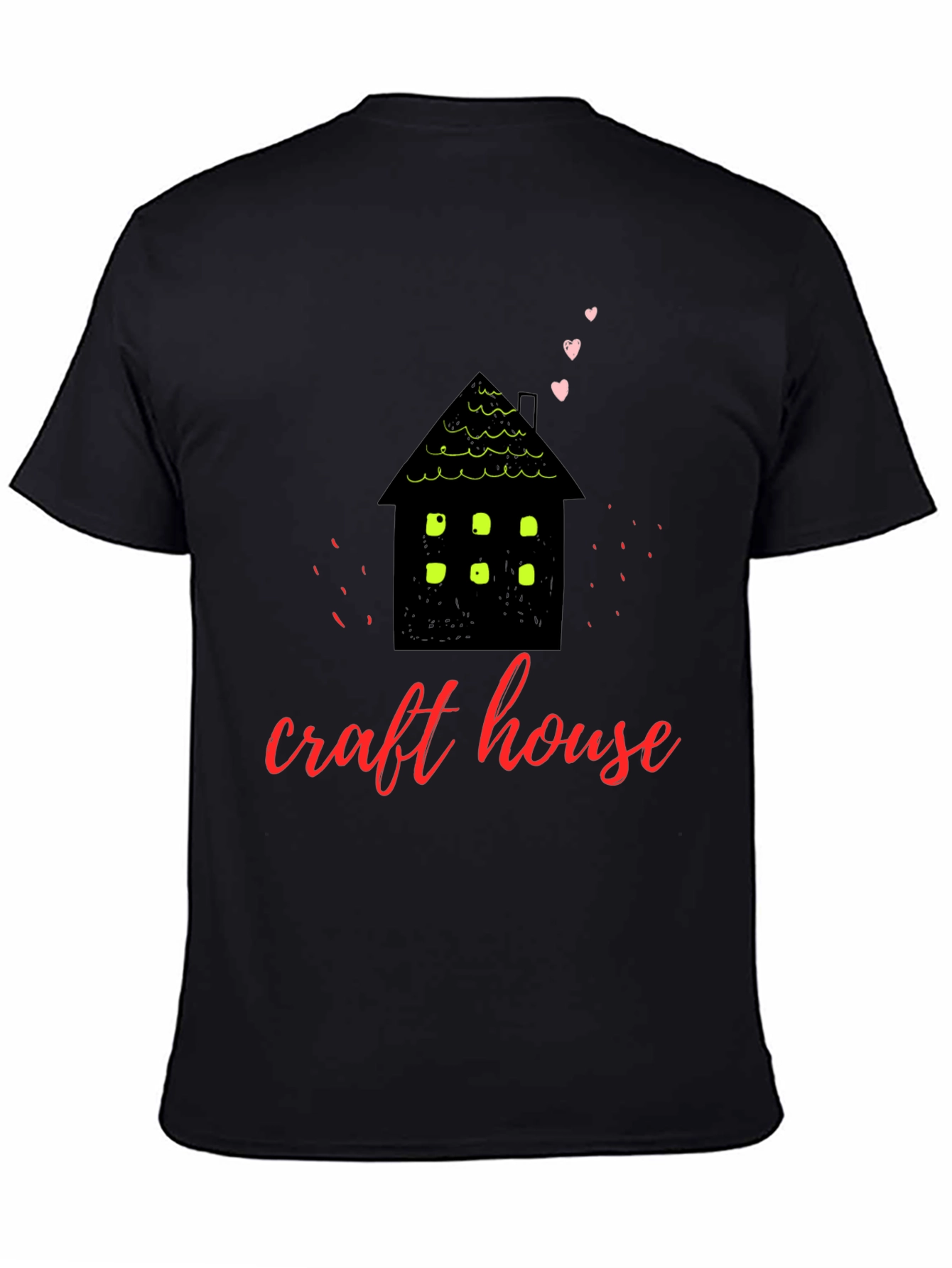 Black Craft House Graphic Tee - Cozy & Creative view 4