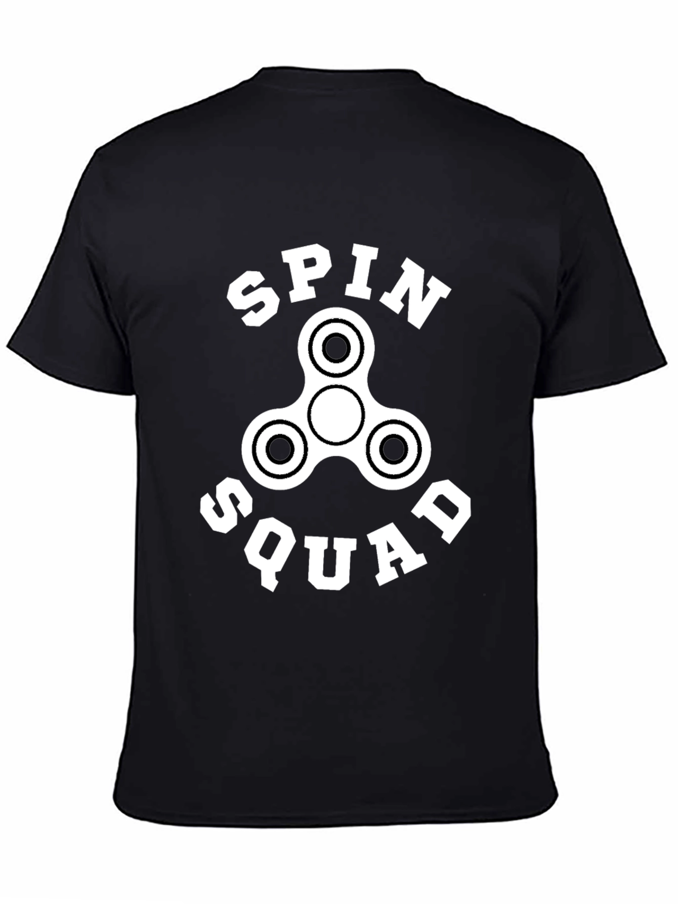 Spin Squad Graphic Tee - Black Cotton T-Shirt - 4