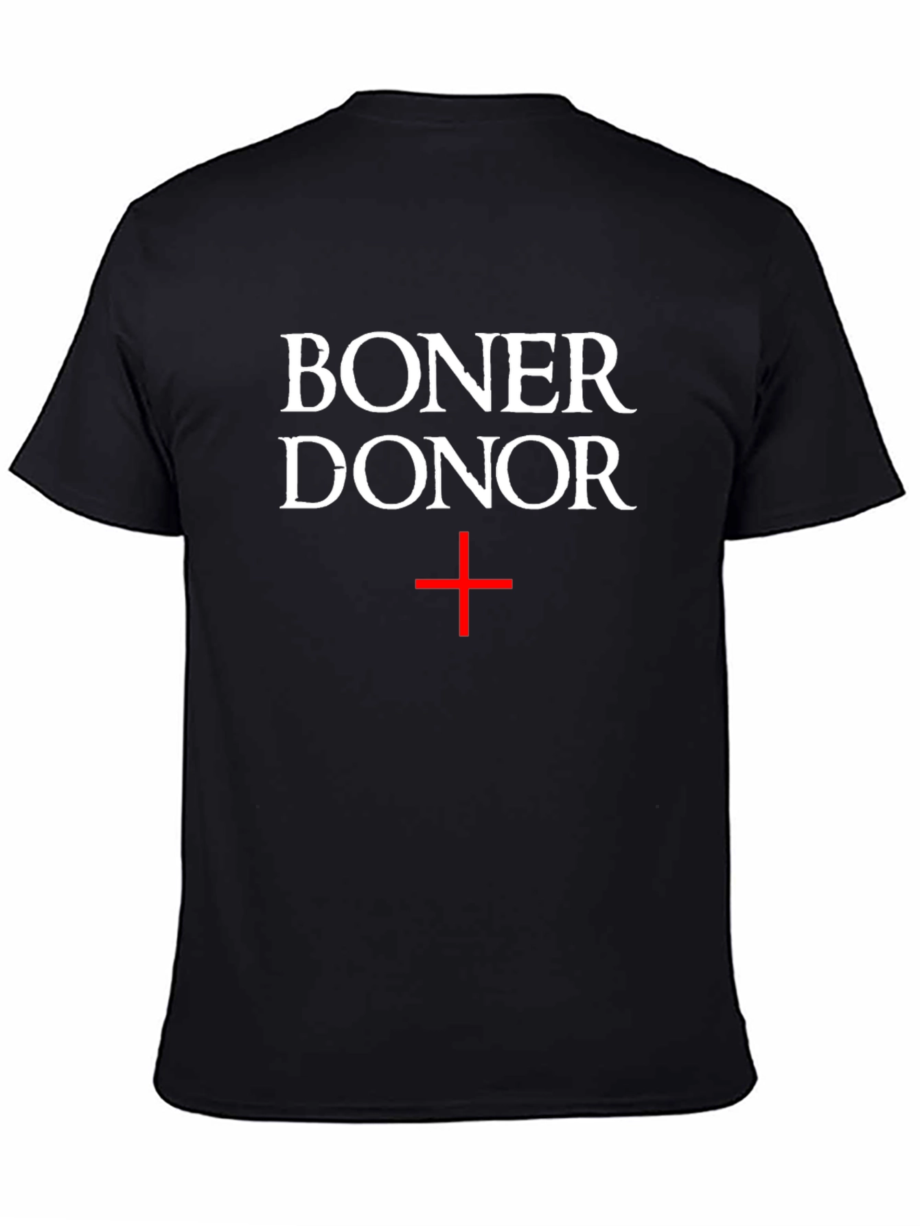 Black Boner Donor T-Shirt - Humorous Graphic Tee view 4