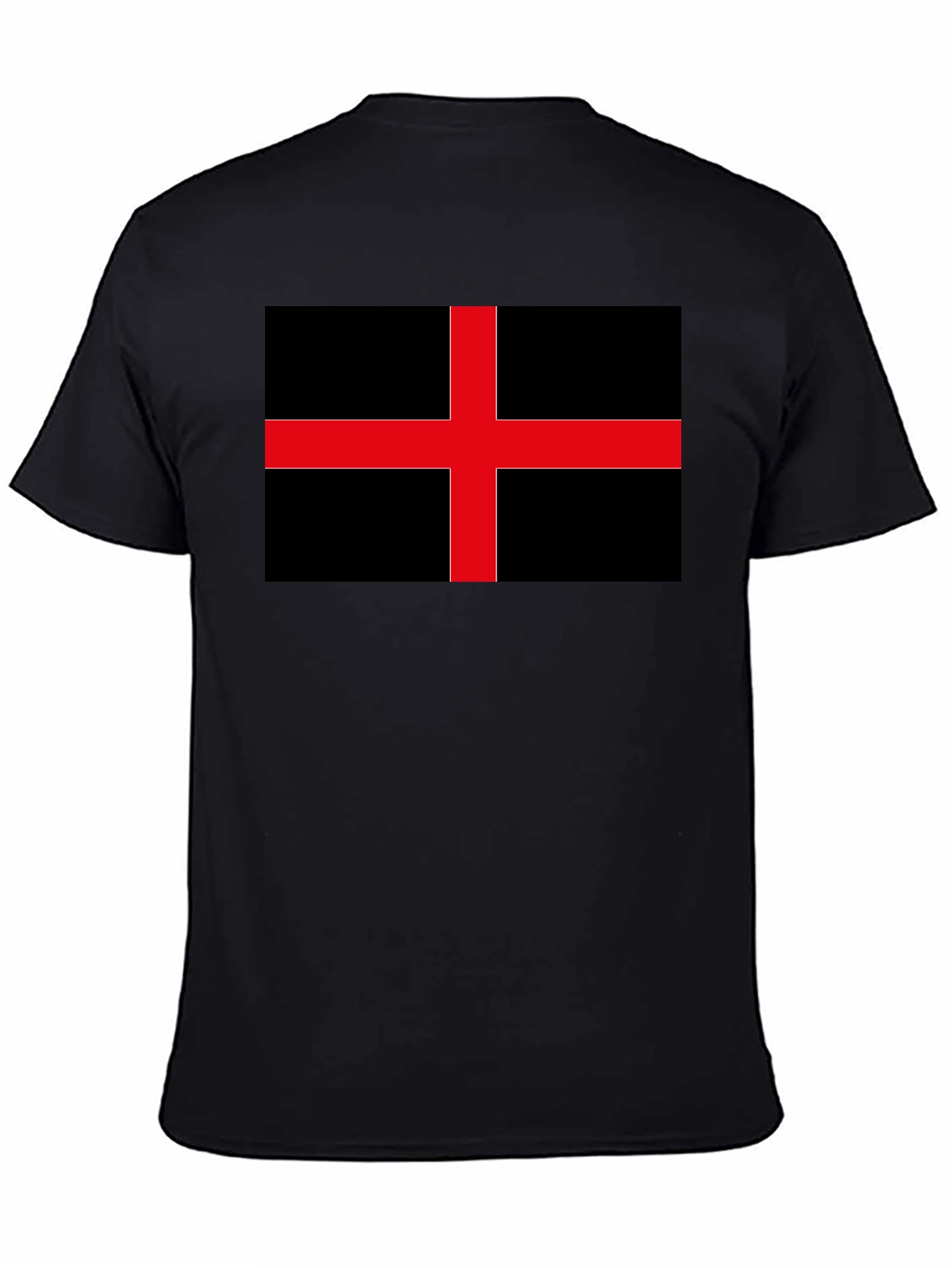 Black Black Flag Red Cross Graphic Tee view 4