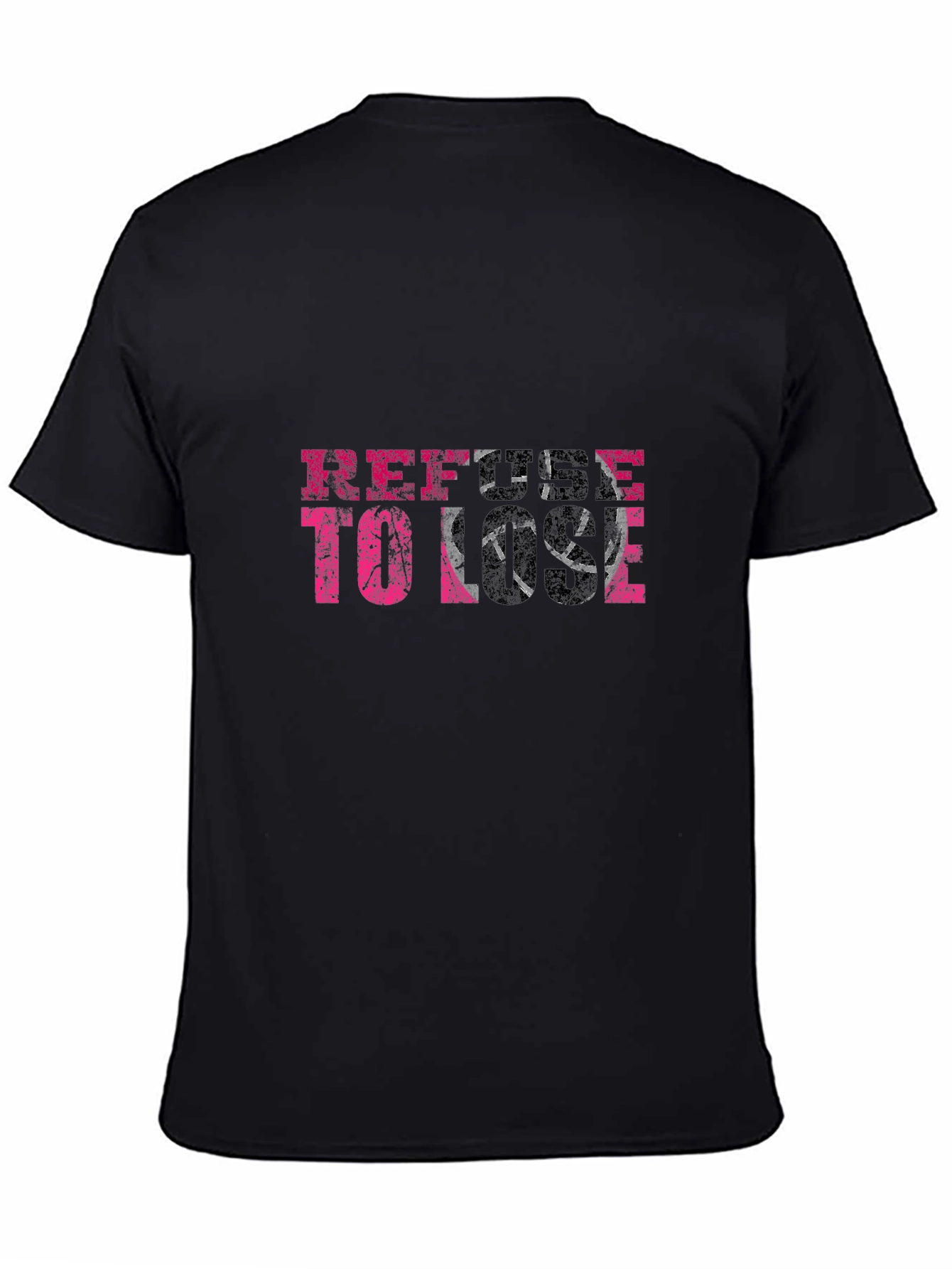 Black Refuse To Lose Graphic Tee - Black T-Shirt view 4