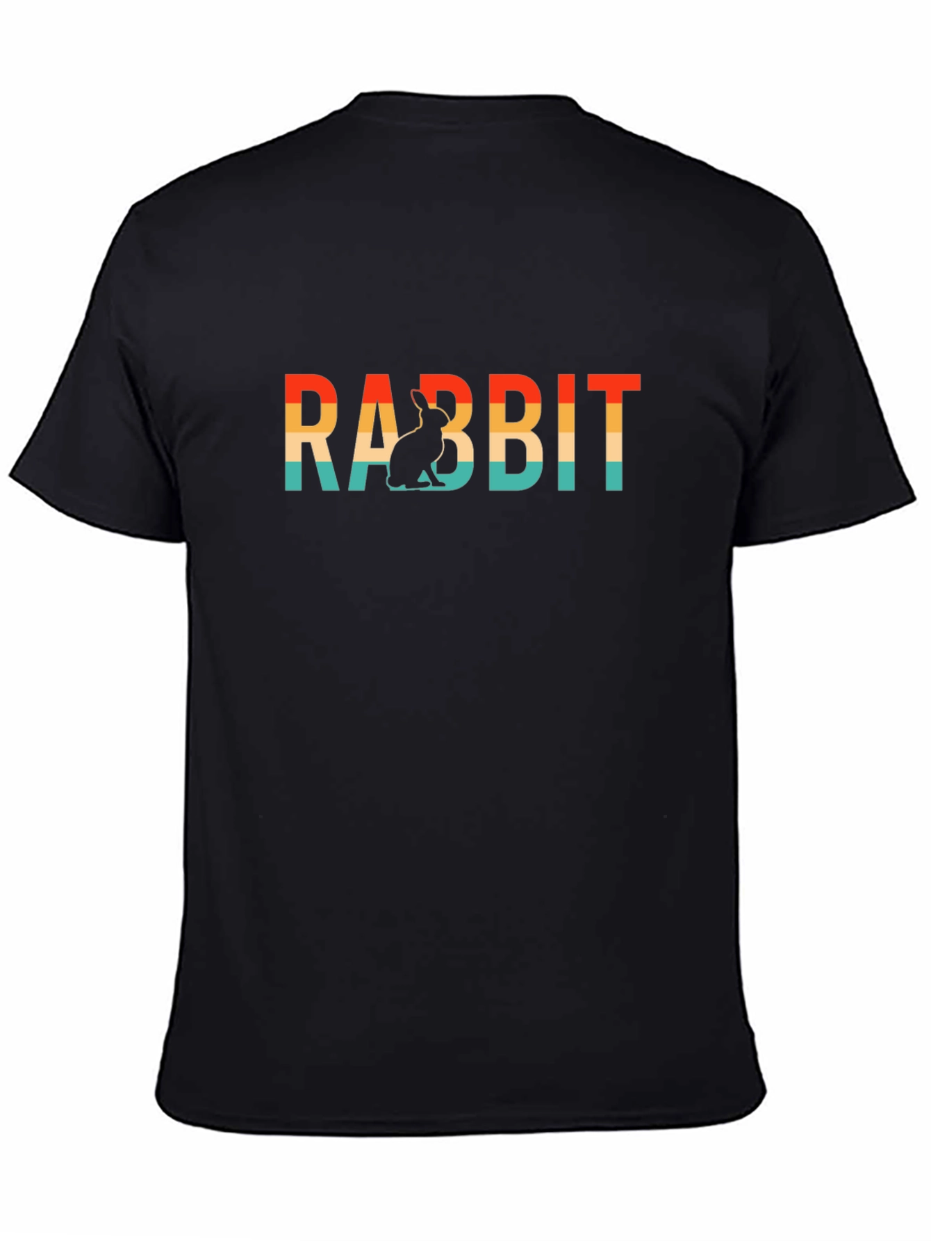 Black Rabbit Retro T-Shirt - Soft Cotton Blend view 4