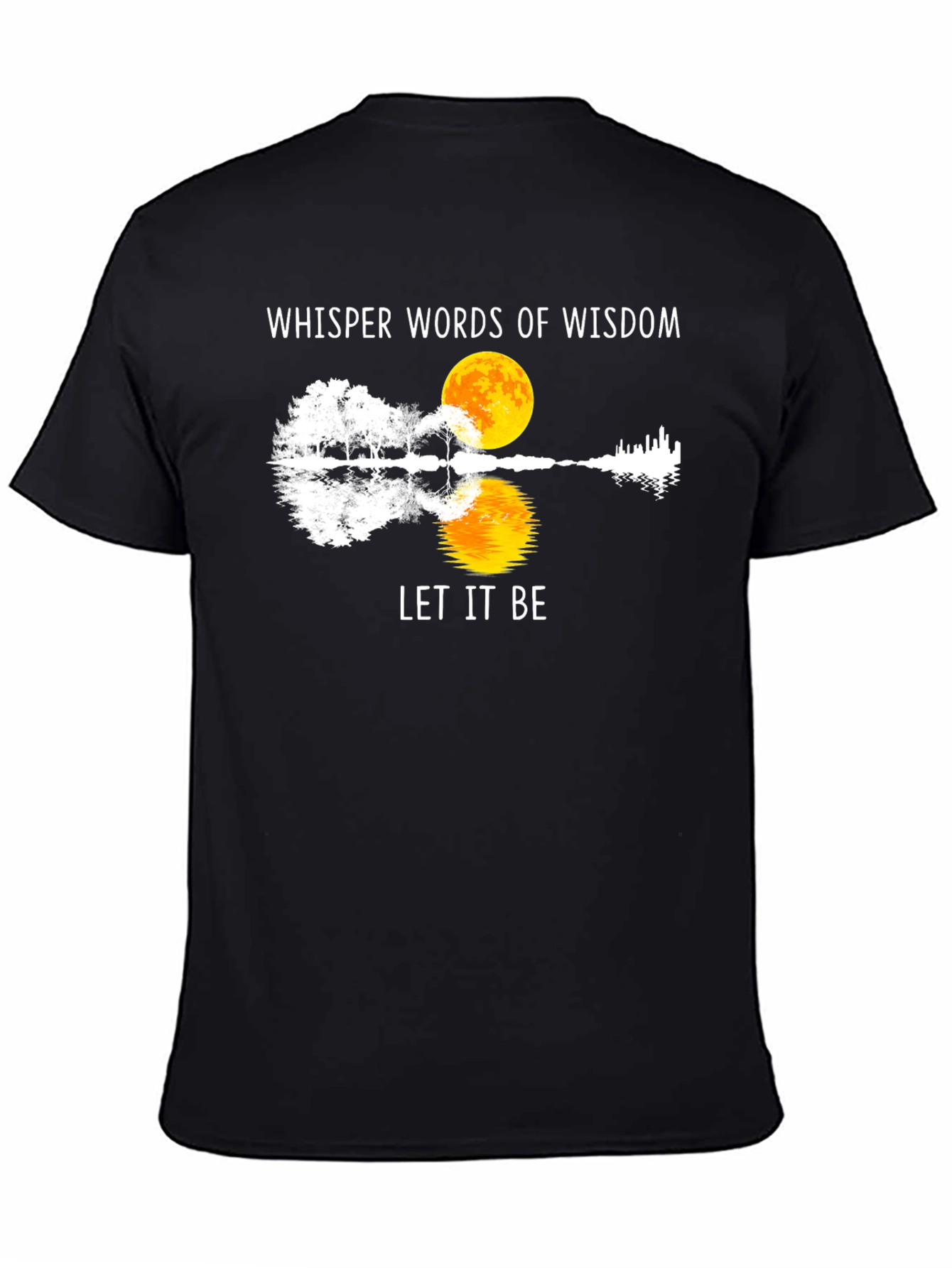 Black Whisper Words of Wisdom Let It Be T-Shirt view 4