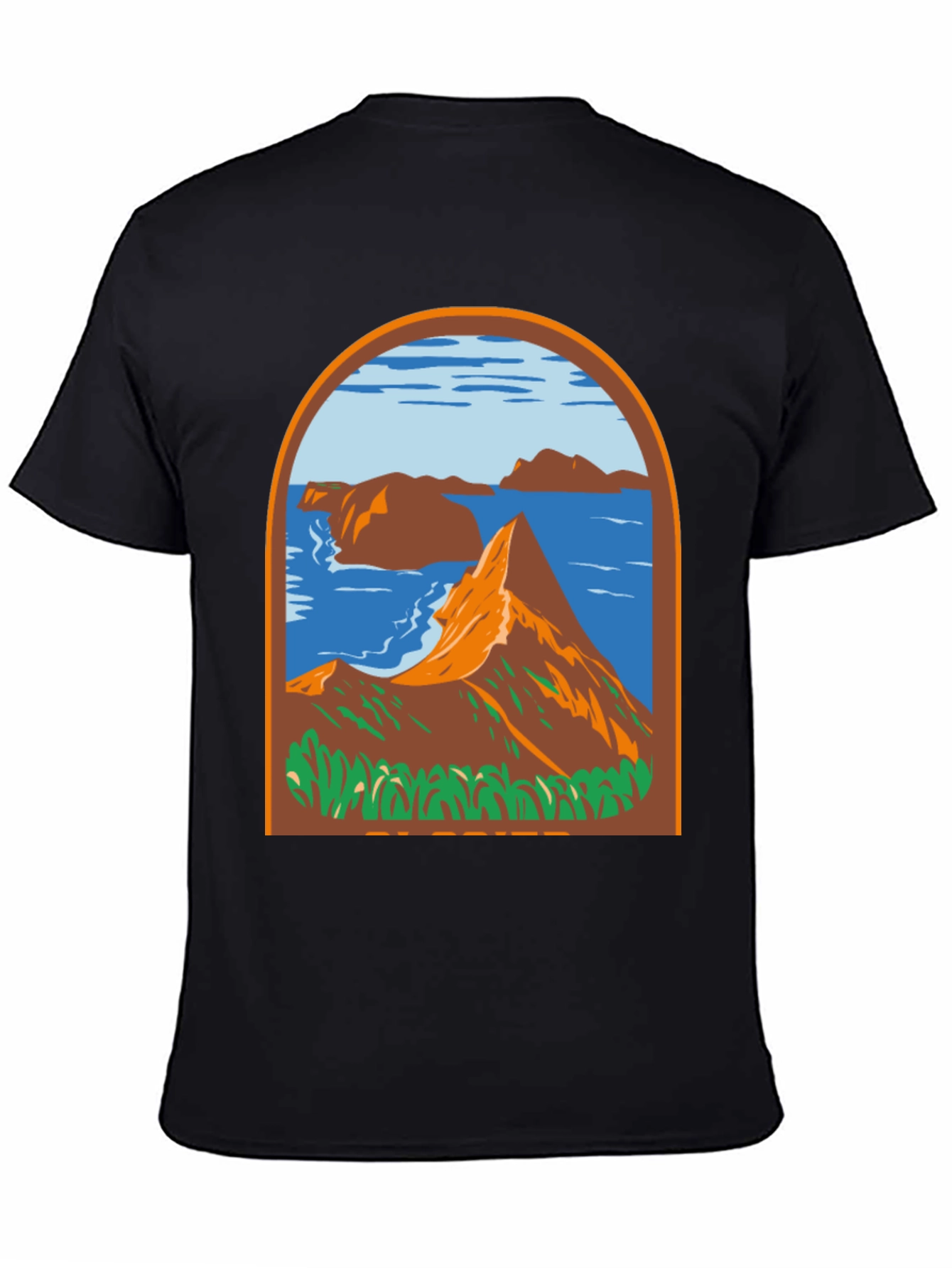 Black Mountain View Graphic Tee - Black view 4