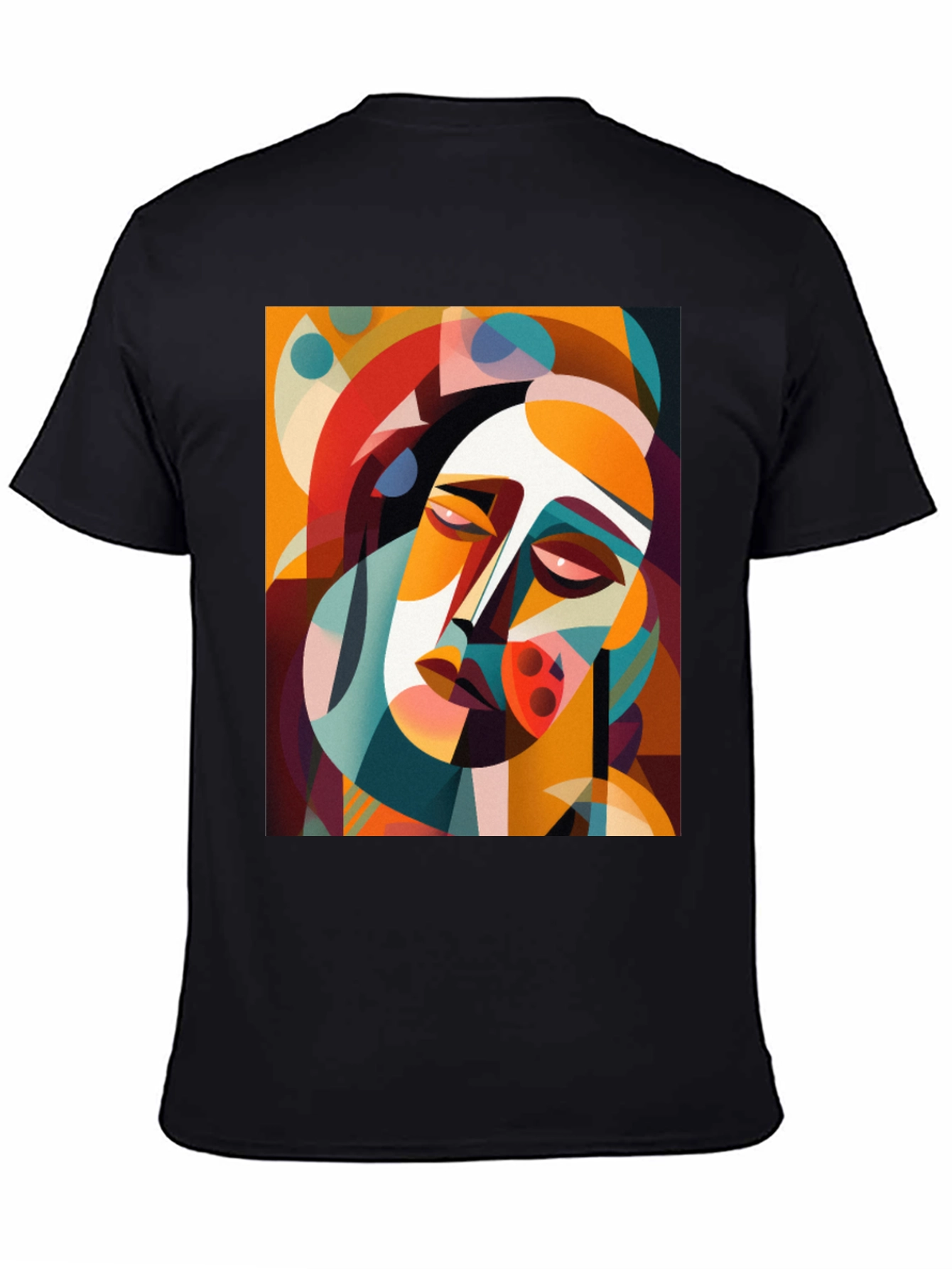 Black Abstract Art Graphic Tee - Unique Design view 4