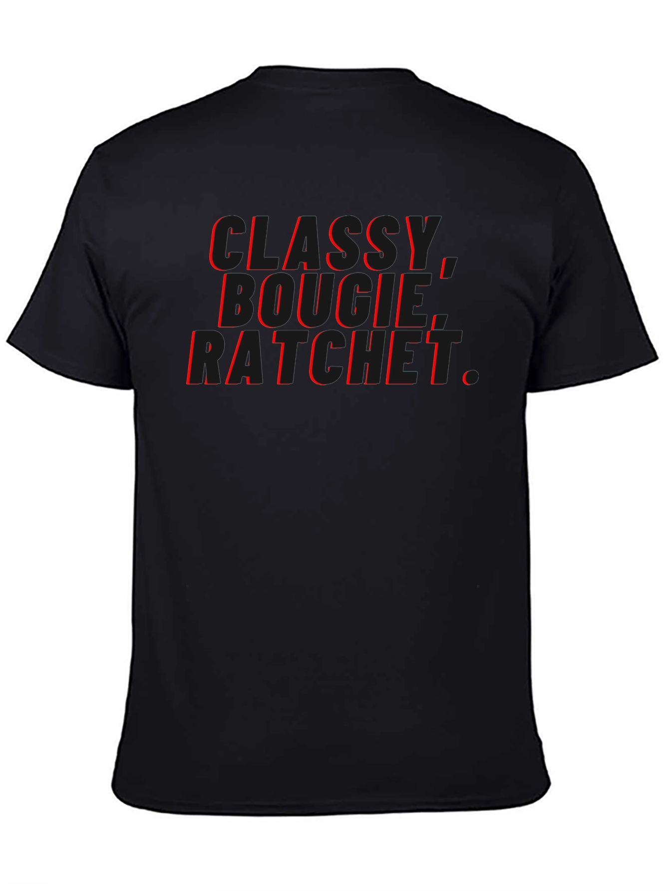 Black Classy Bougie Ratchet Graphic Tee view 4