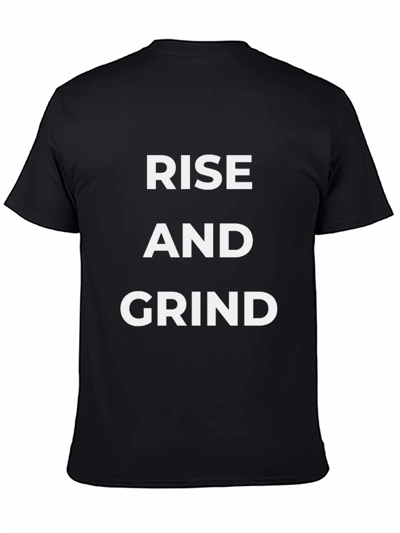 Black Rise and Grind Black T-Shirt view 4