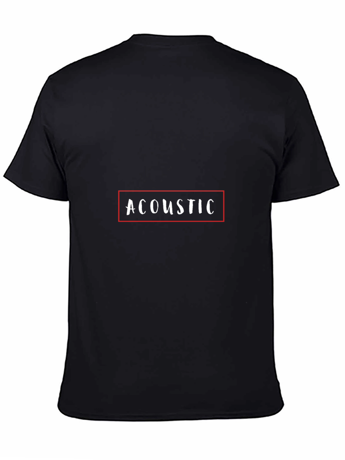 Black Acoustic Graphic Tee - Soft Black Cotton view 4