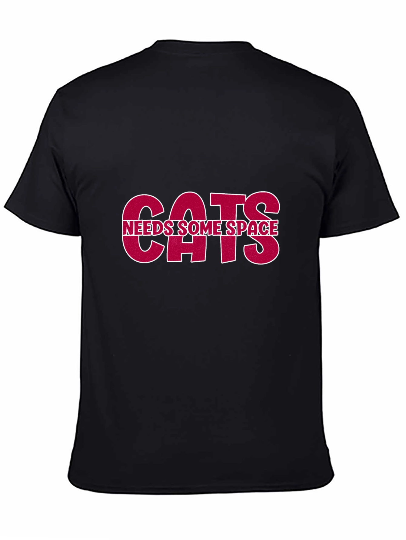 Black Cats Need Some Space T-Shirt view 4