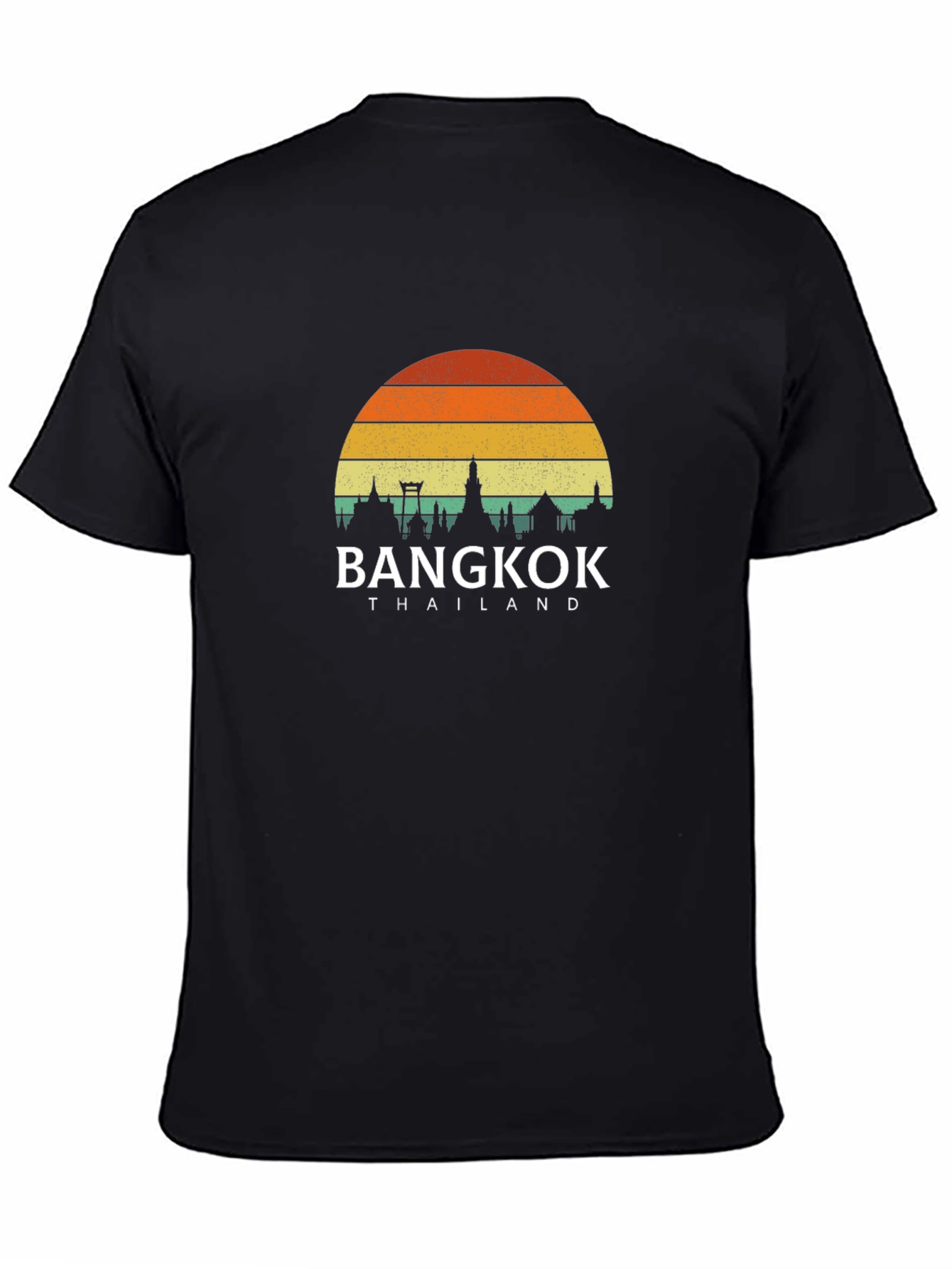 Black Bangkok Thailand Graphic T-Shirt view 4