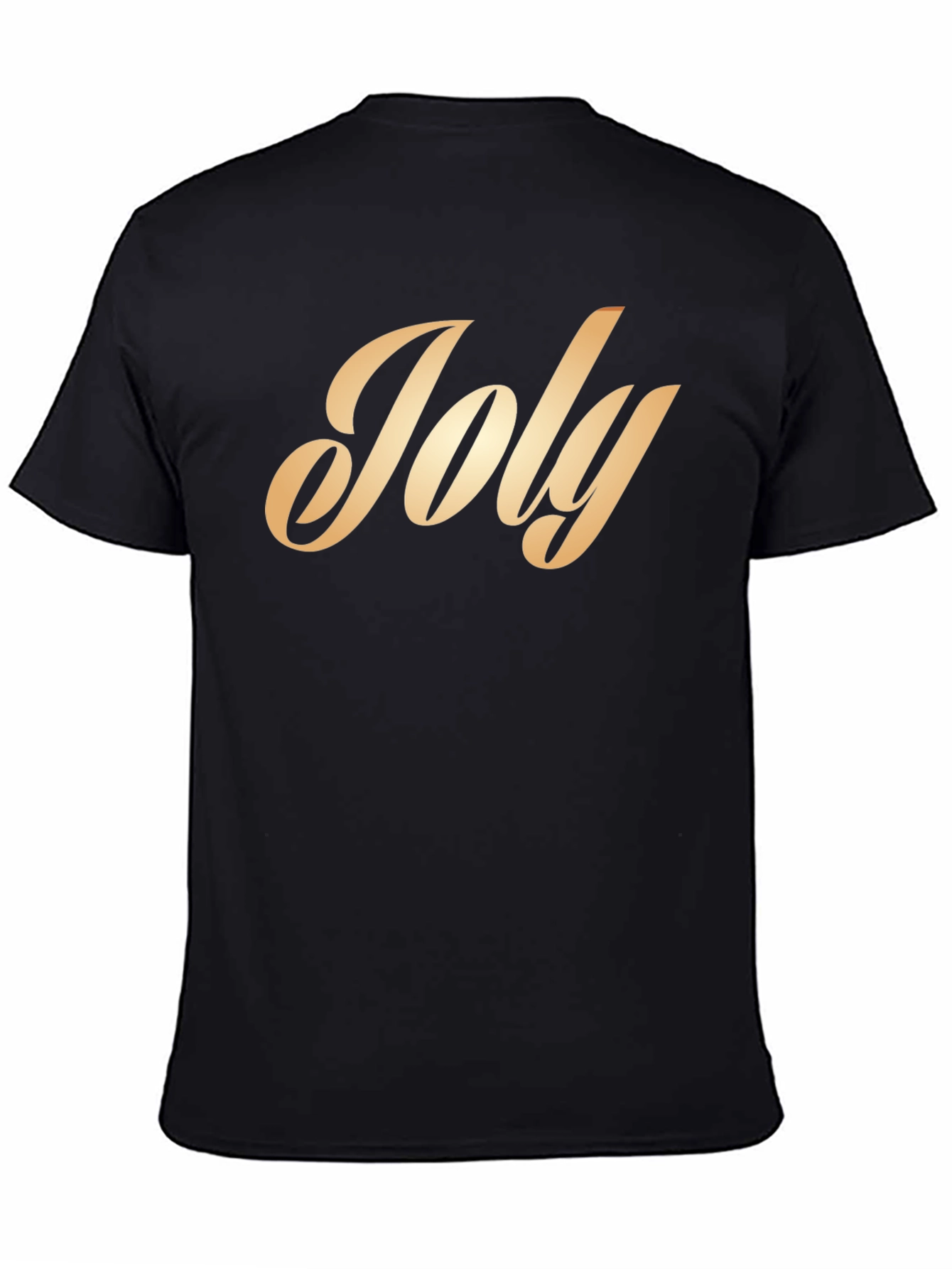 Black Stylish 'Joly' Script T-Shirt view 4