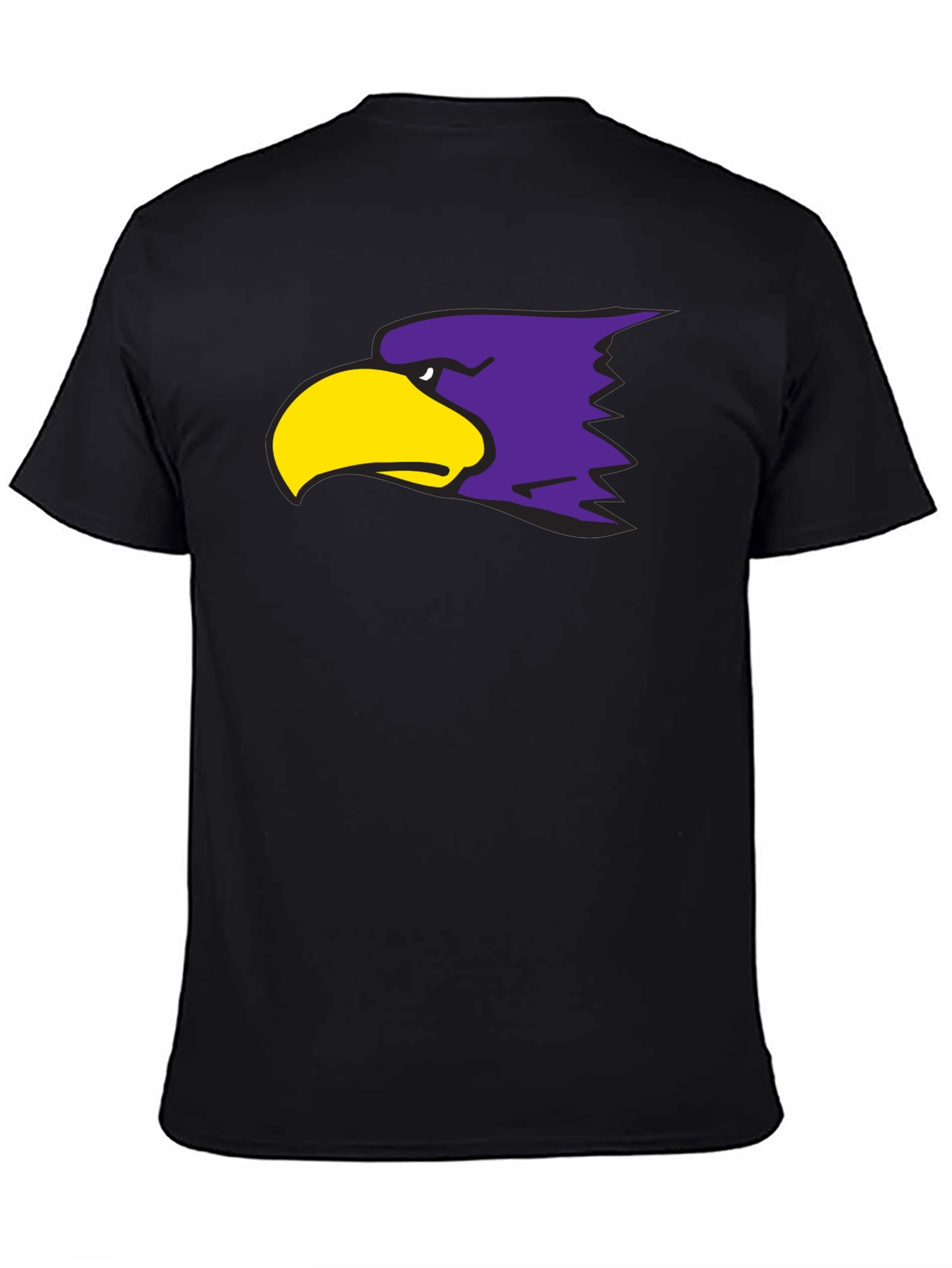 Black Bold Eagle Graphic T-Shirt - Stylish Crew Neck Tee view 4