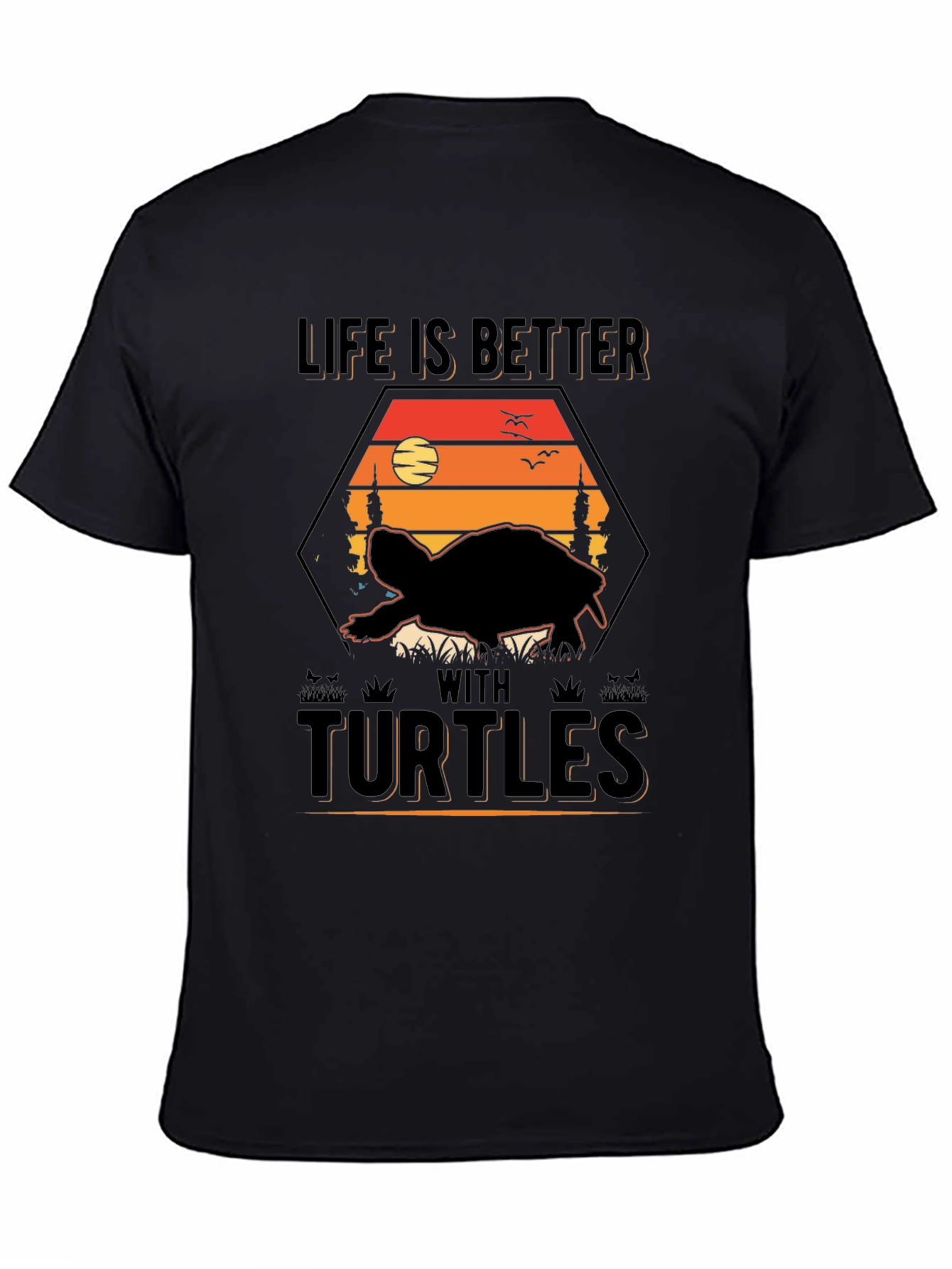 Life Is Better With Turtles Graphic Tee - 4