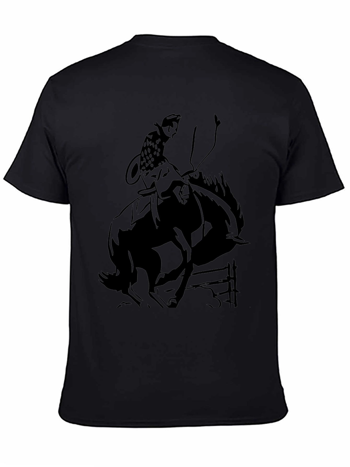 Black Black Rodeo Rider Graphic Tee view 4