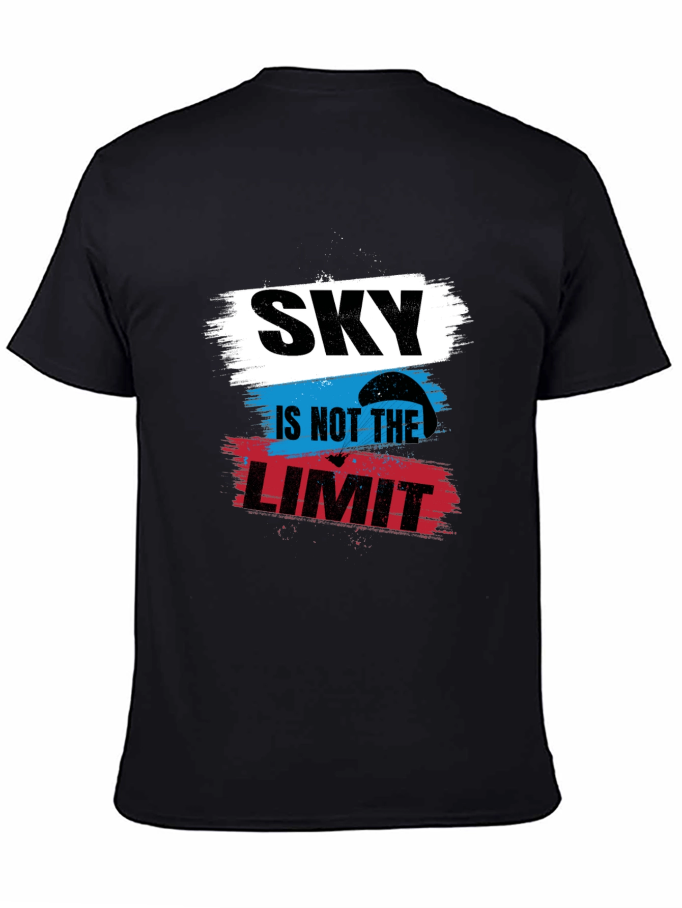 Black Sky Is Not The Limit Black T-Shirt view 4