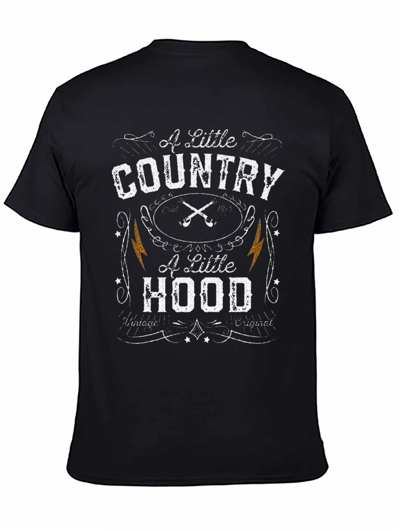 Black Country Hood T-Shirt - Vintage Graphic Tee view 4