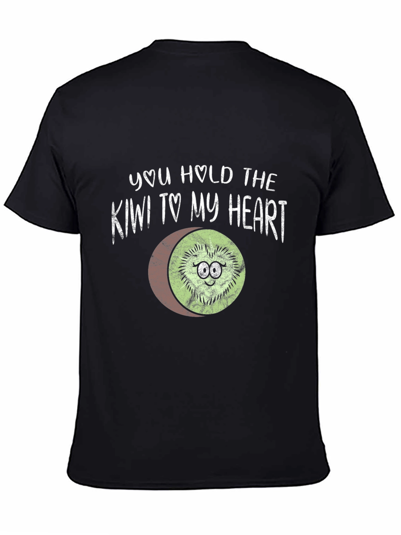 Black You Hold the Kiwi to My Heart T-Shirt view 4