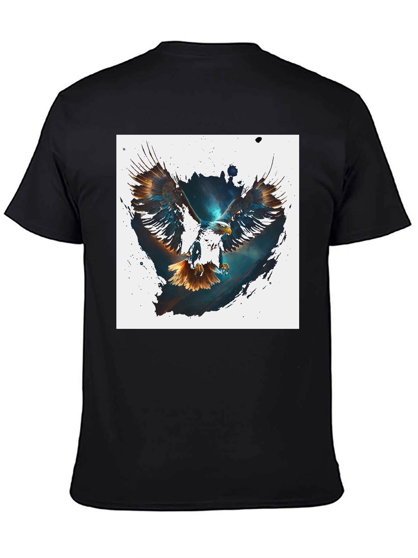 Black Eagle Graphic Tee - Men's Black T-Shirt view 4