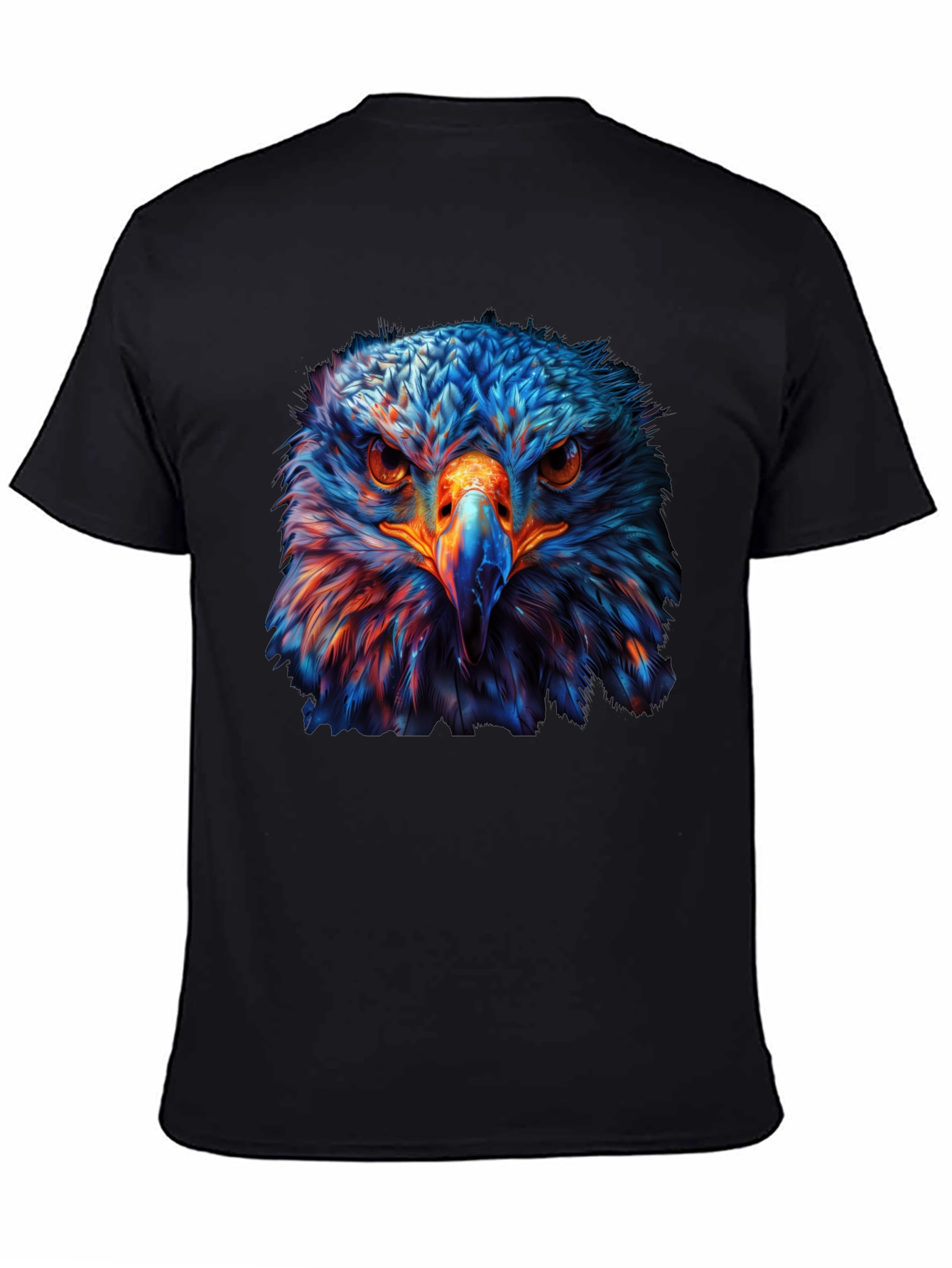 Black Bold Eagle Graphic Tee - Black T-Shirt view 4