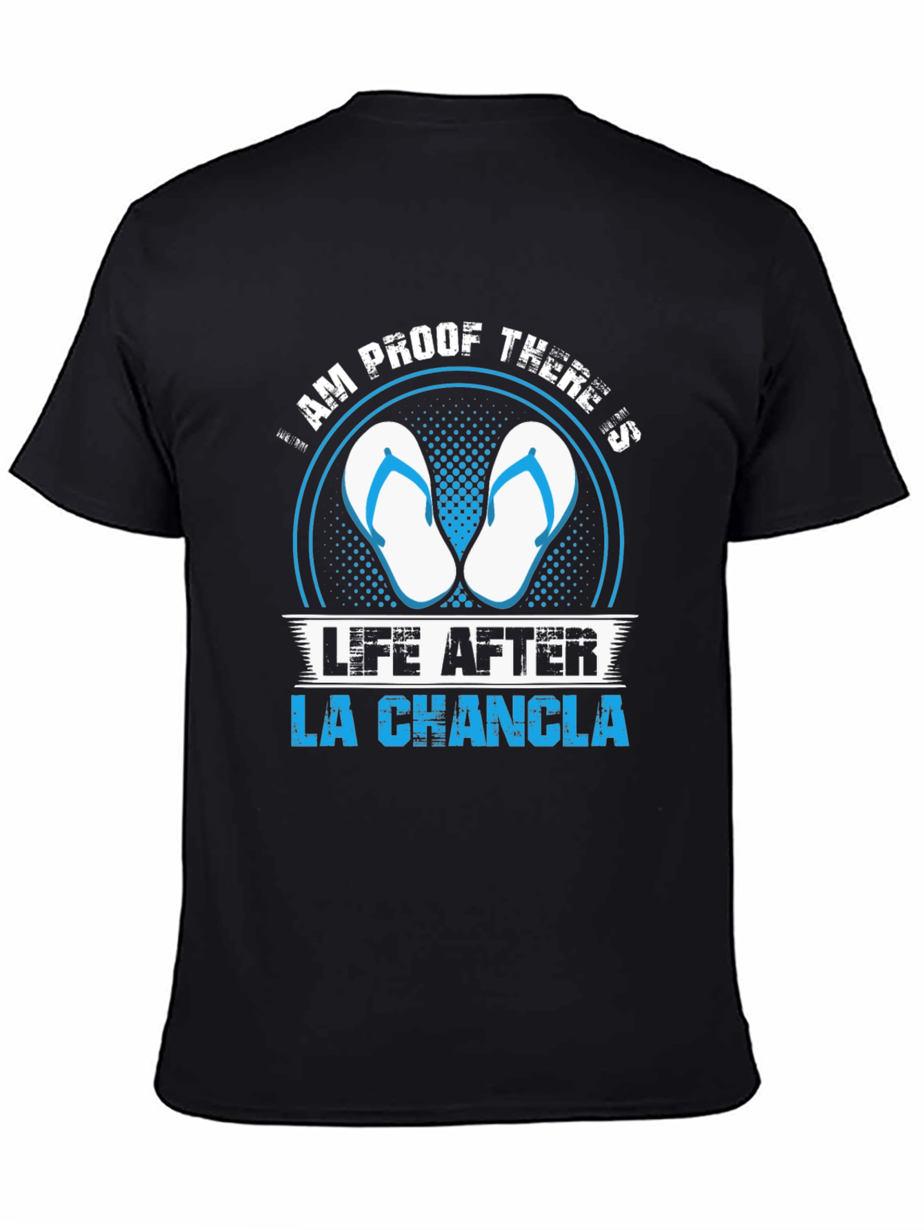 Black Am Proof There's Life After La Chancla T-Shirt view 4