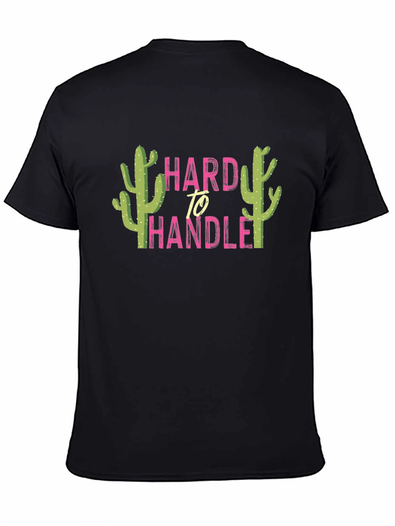 Black Hard To Handle Cactus Graphic Tee - Black view 4