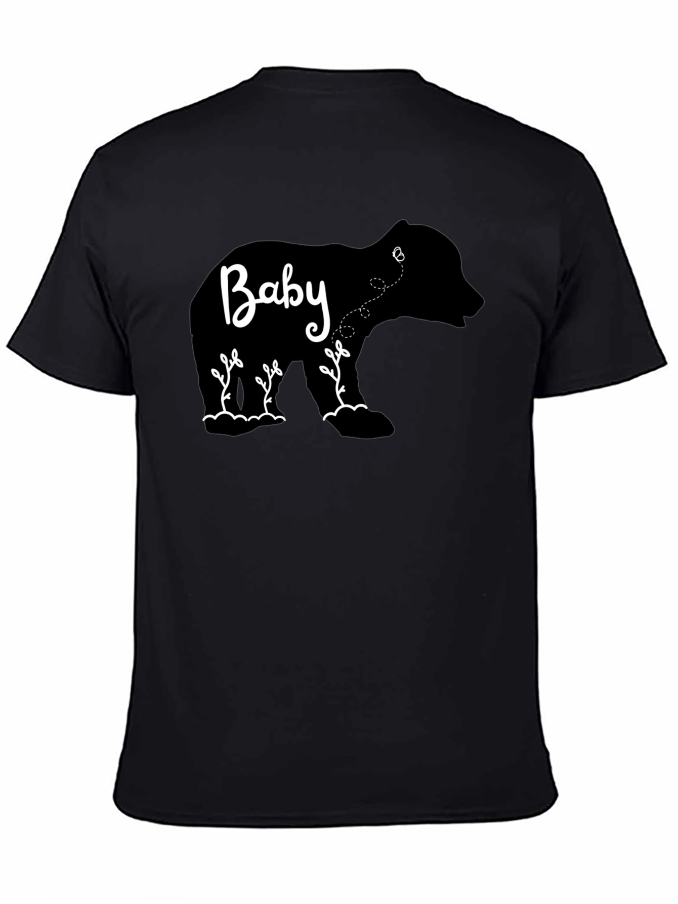 Black Baby Bear Tee - Cute Animal Graphic T-Shirt view 4