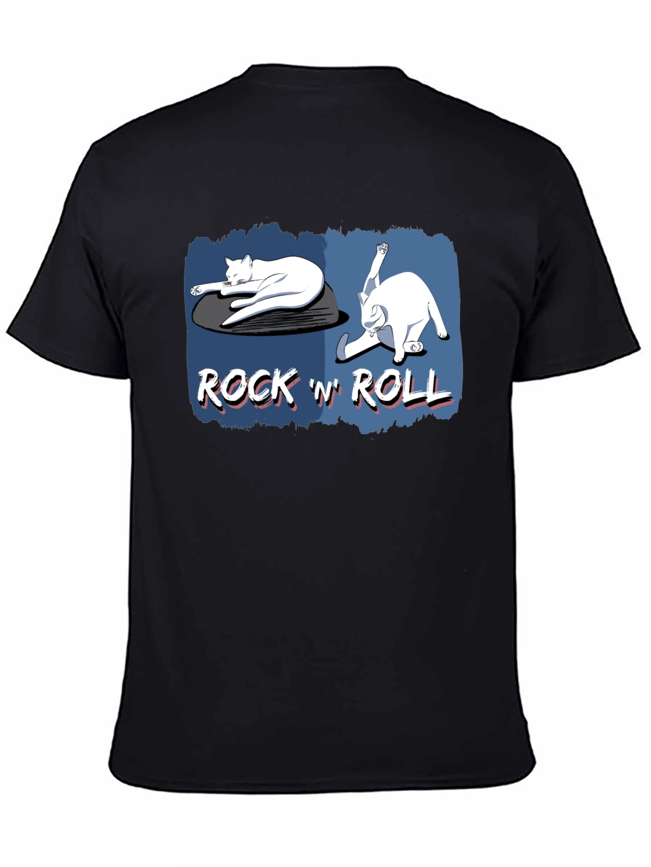 Black Rock 'N' Roll Cat Graphic Tee view 4