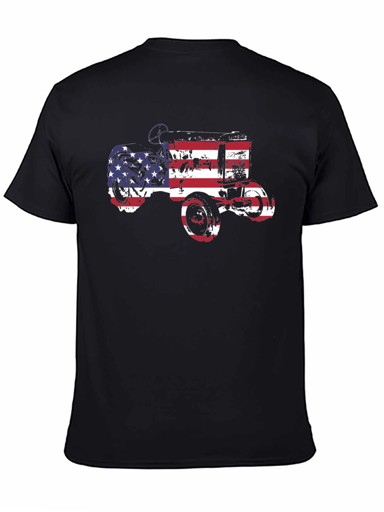 Black American Tractor Graphic Tee view 4