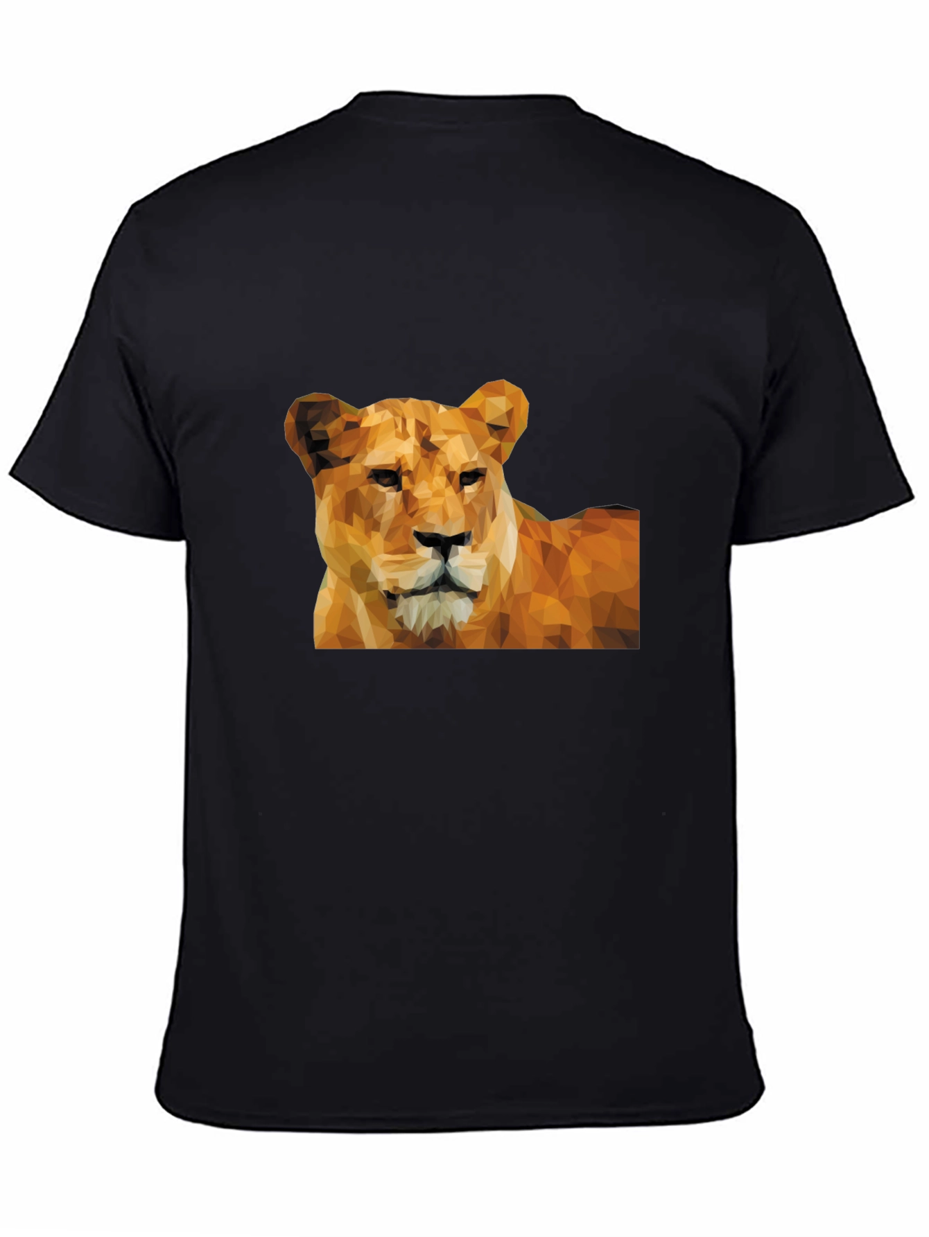 Black Lioness Graphic Print Black T-Shirt view 4