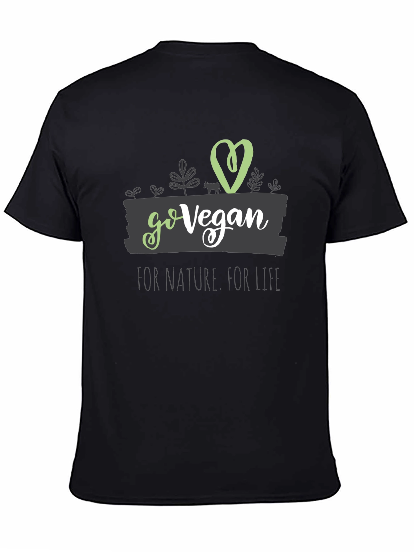 Go Vegan Graphic Tee - Nature & Life - 4