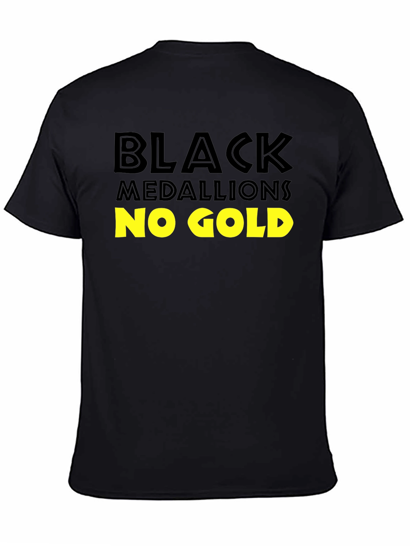 Black Black Medallions No Gold T-Shirt view 4