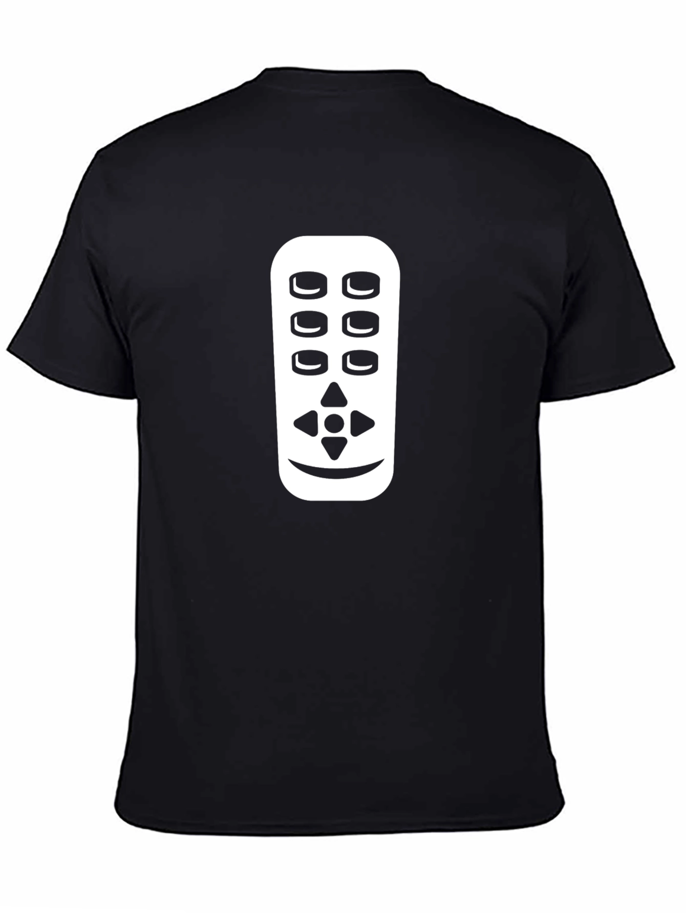 Black Remote Control Graphic Tee - Black Casual Shirt view 4