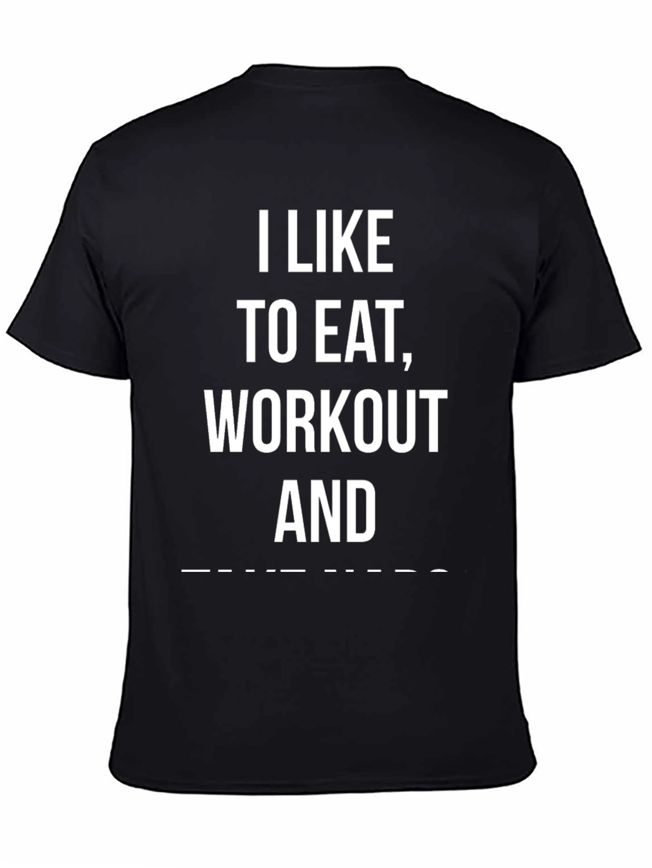Black Eat, Workout, & Nap Black Graphic Tee view 4