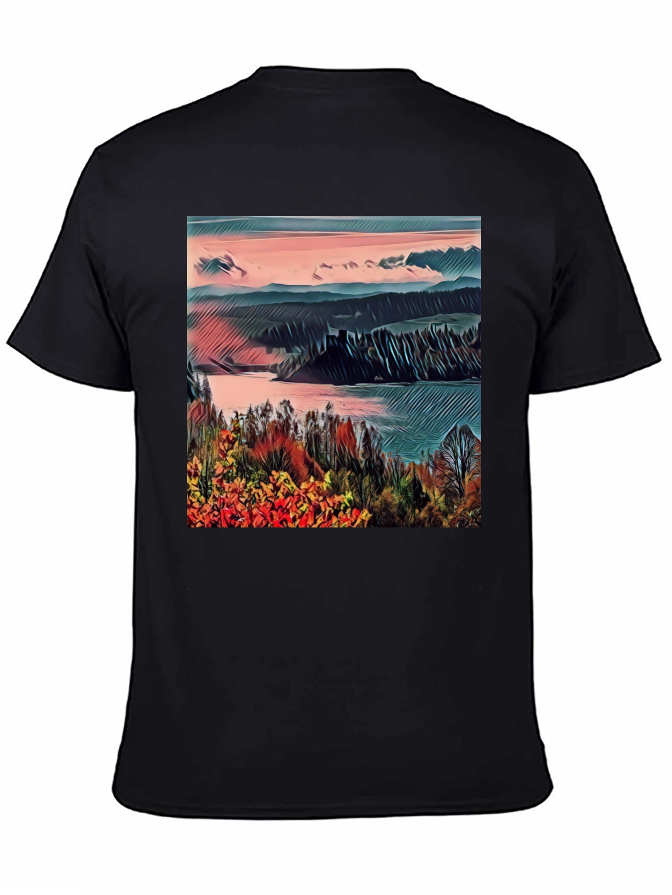 Scenic Landscape Graphic Tee - 4