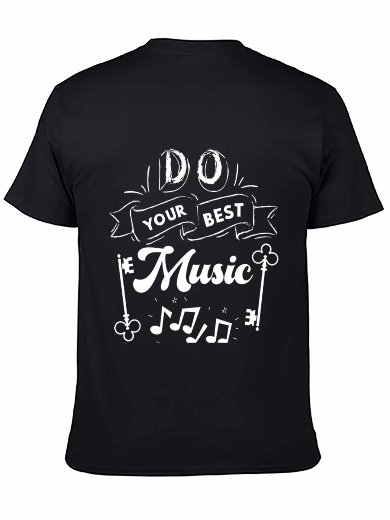Black Do Your Best Music Black Graphic Tee view 4