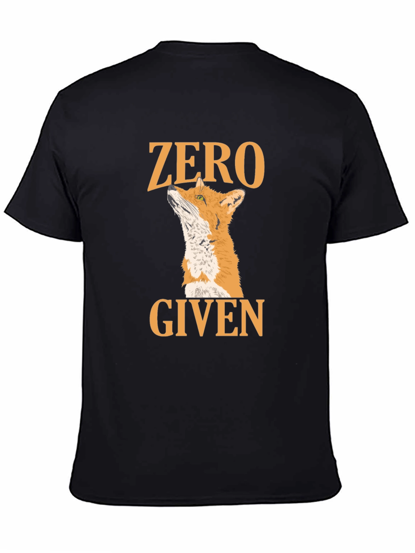 Black Zero Fox Given Black T-Shirt view 4
