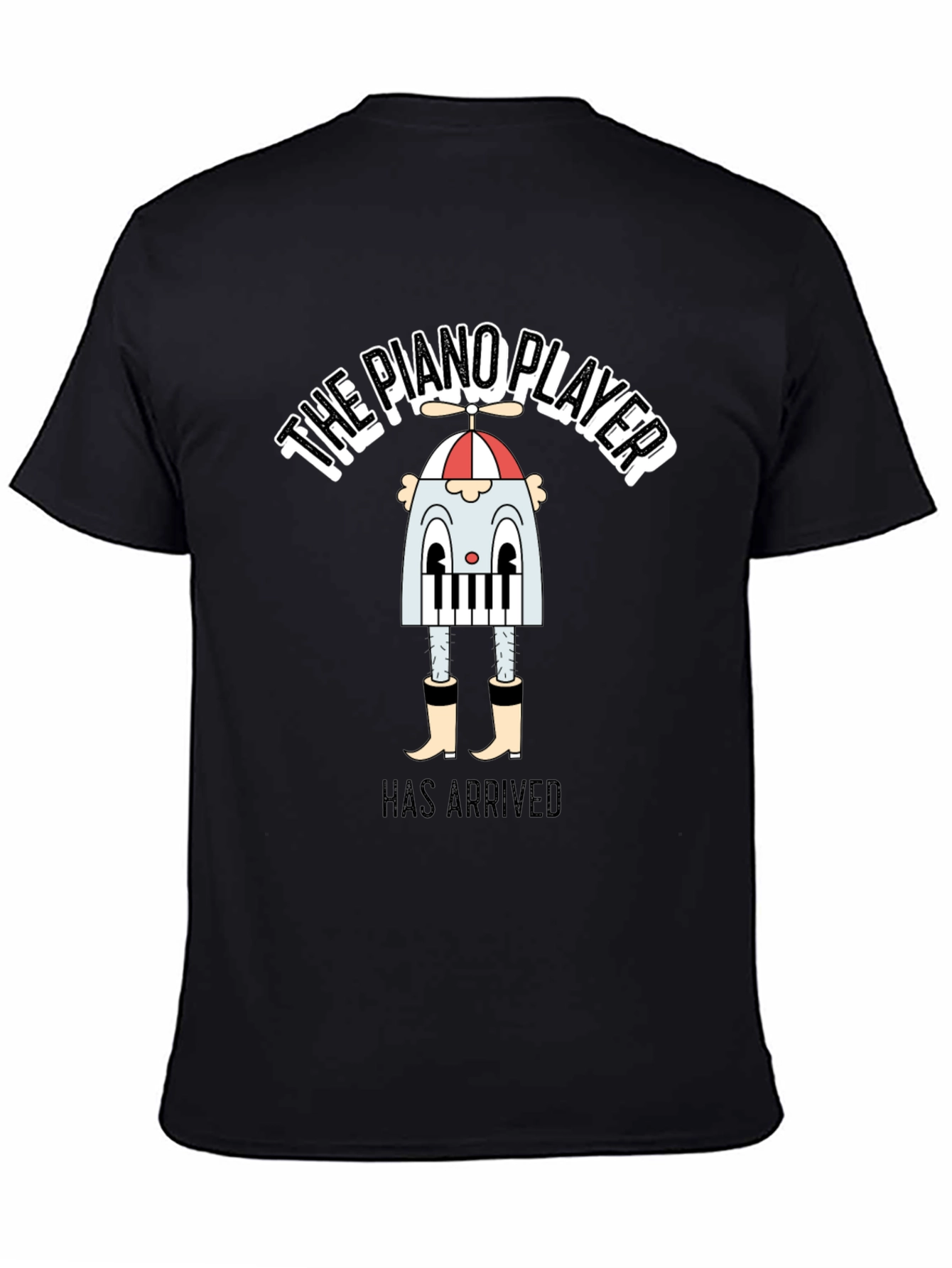 Black The Piano Player Has Arrived T-Shirt view 4