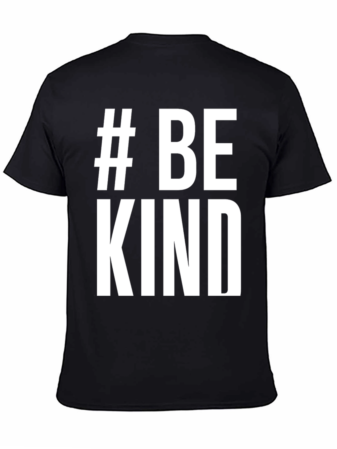 Black # Be Kind T-Shirt - Positive Message Tee view 4