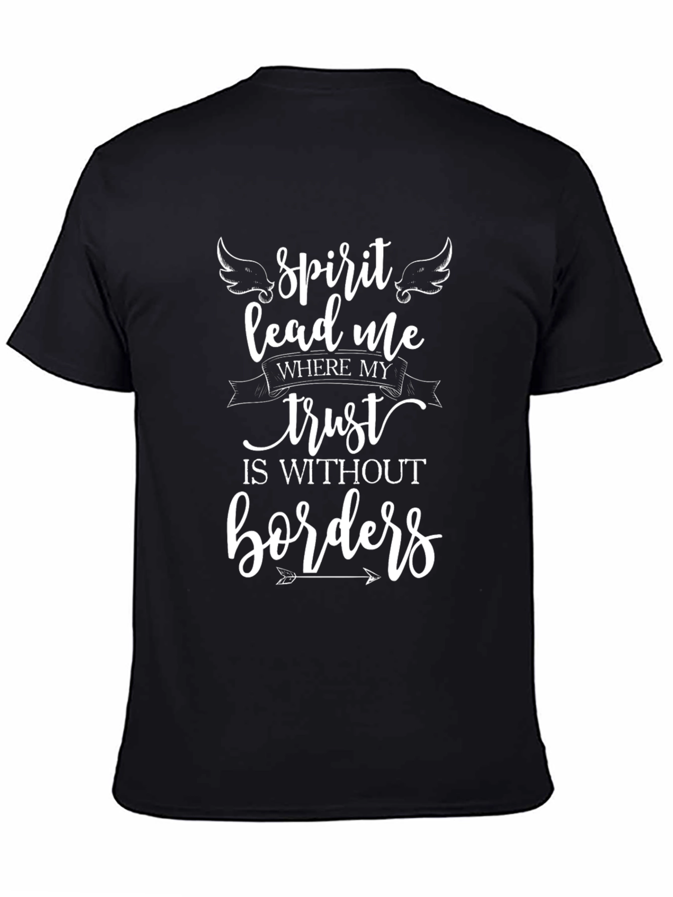 Black Spirit Lead Me Graphic T-Shirt view 4