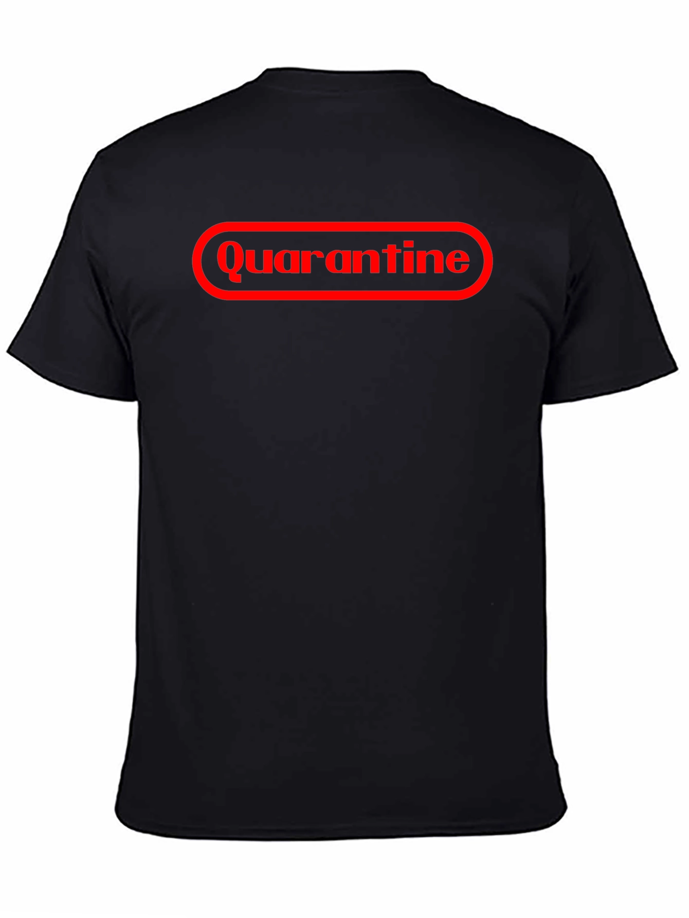 Black Quarantine T-Shirt - Funny Graphic Tee view 4