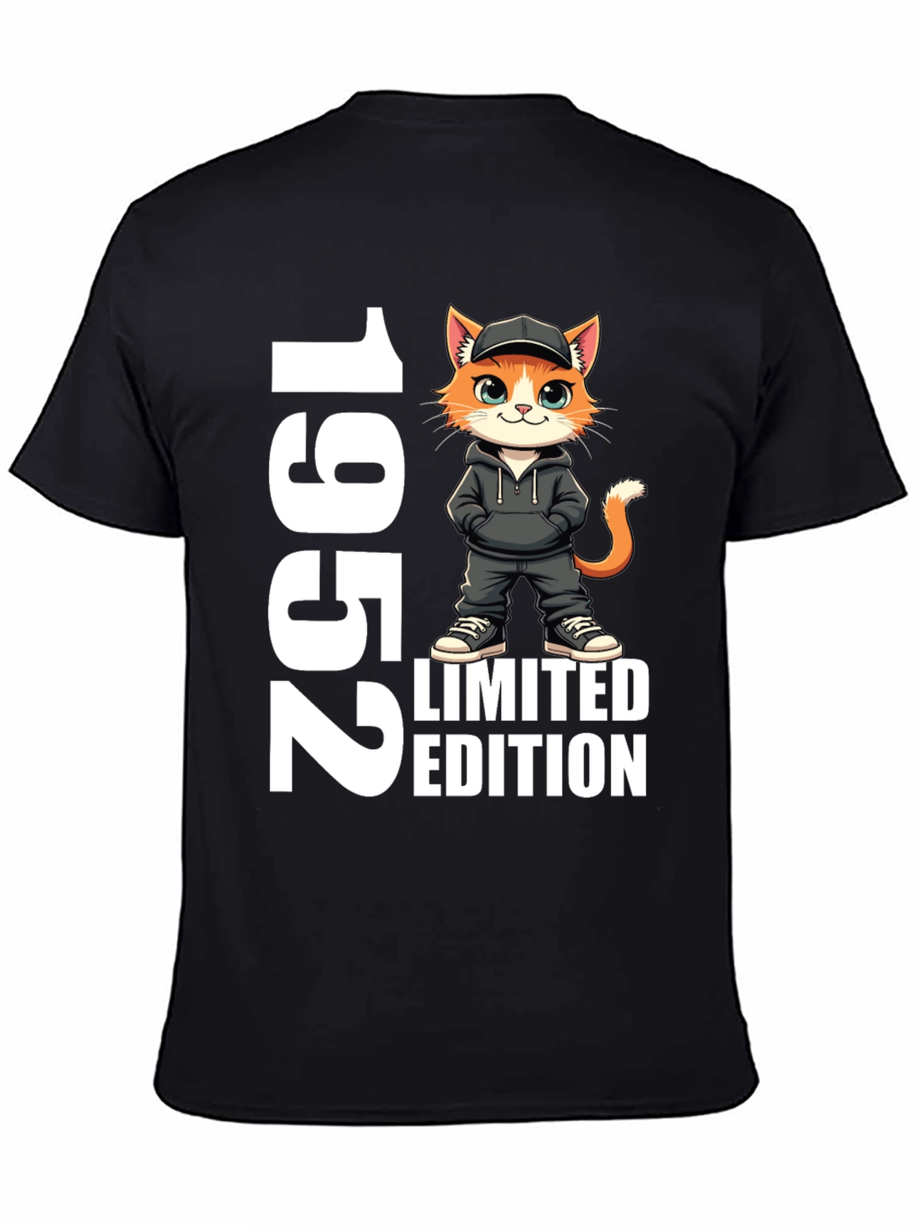 Black 1952 Limited Edition Cat T-Shirt view 4
