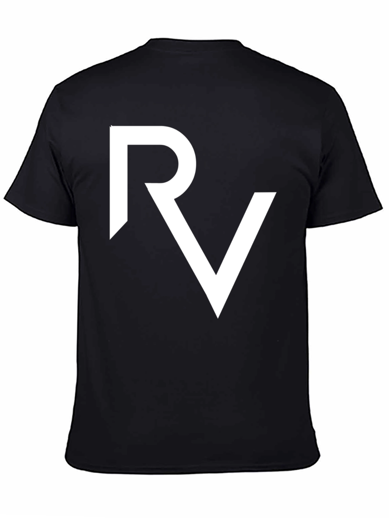 Black RV Logo Black T-Shirt view 4