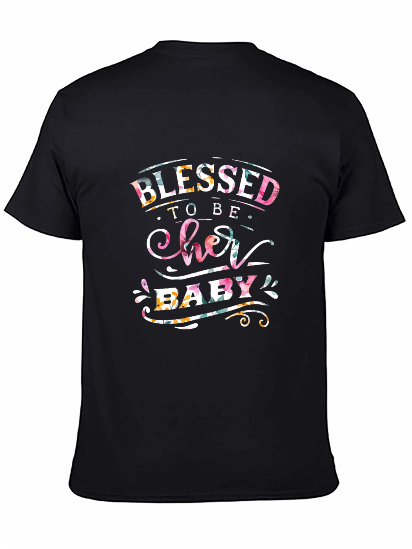 Black Blessed to Be Her Baby Graphic Tee view 4