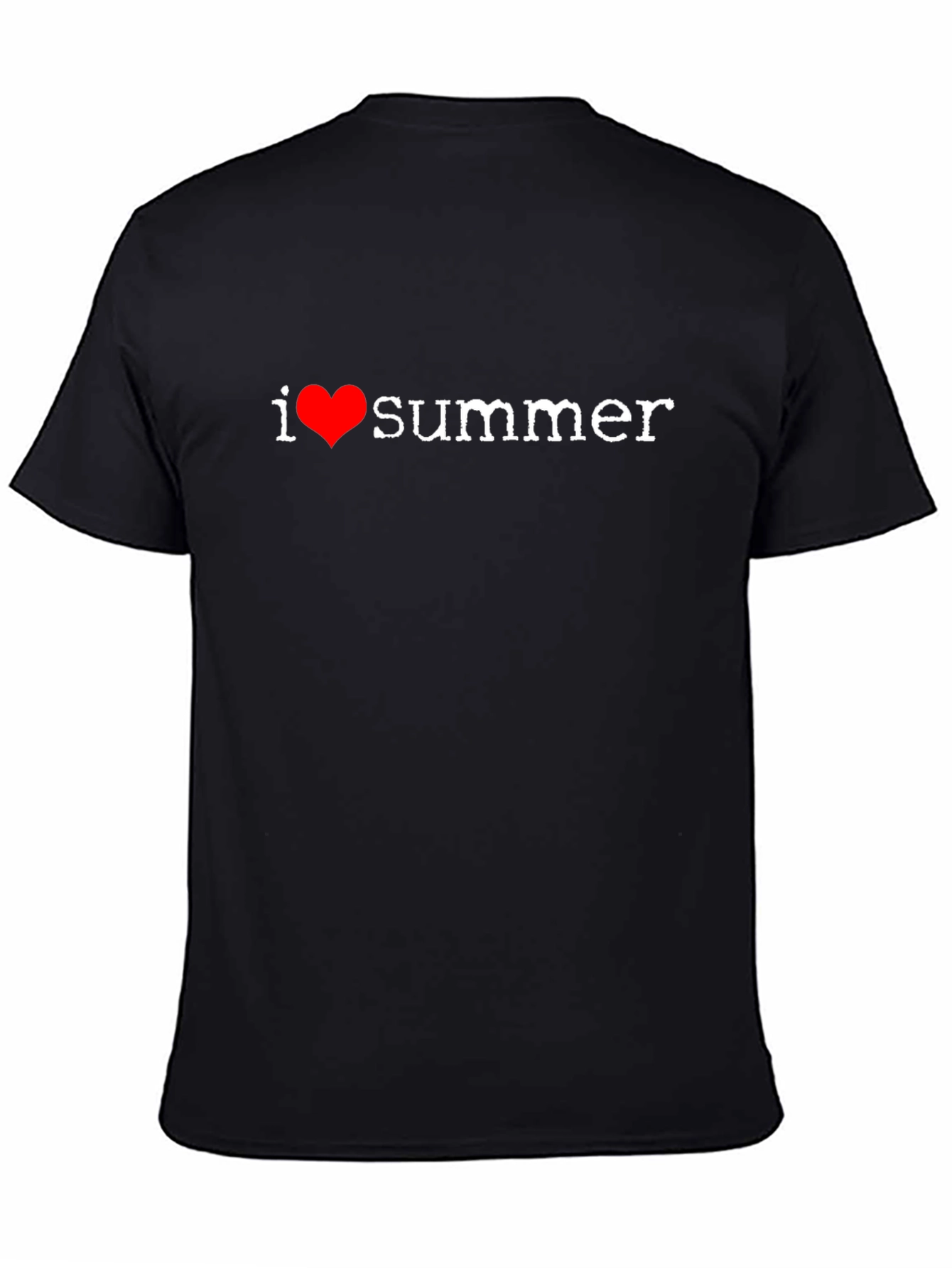 Black I Heart Summer Black T-Shirt view 4
